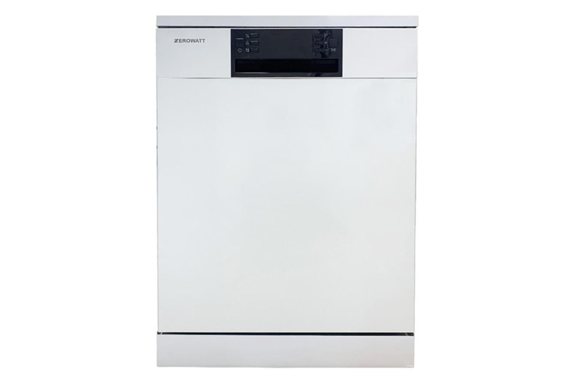 ماشین ظرفشویی زیرووات Zerowatt FCD-3550 نمای جلو رنگ سفید
