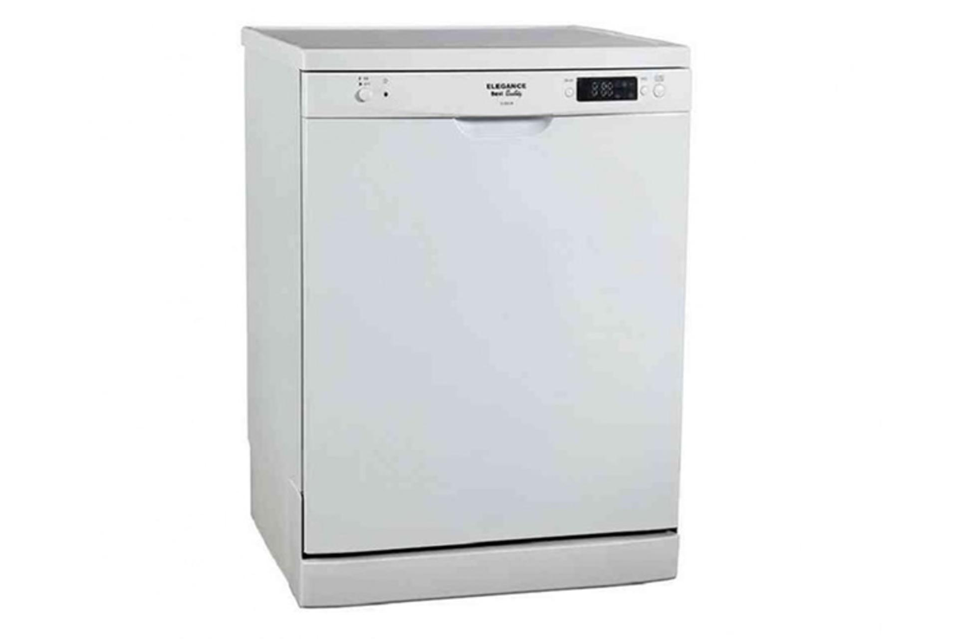 ماشین ظرفشویی الگانس Elegance EL9003 نمای جلو رنگ سفید