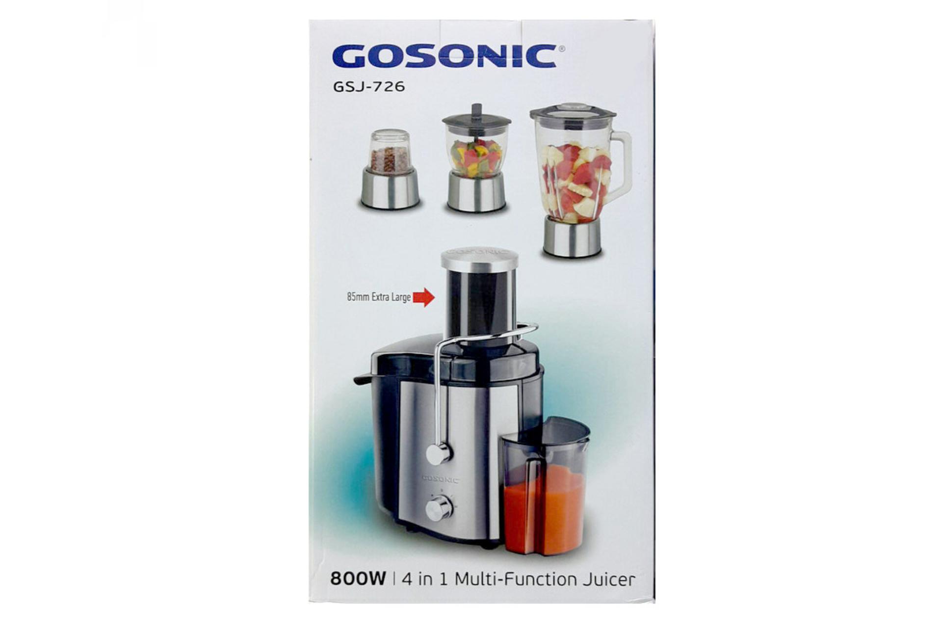 آبمیوه گیری 4 کاره گوسونیک GSJ-726 کارتن 