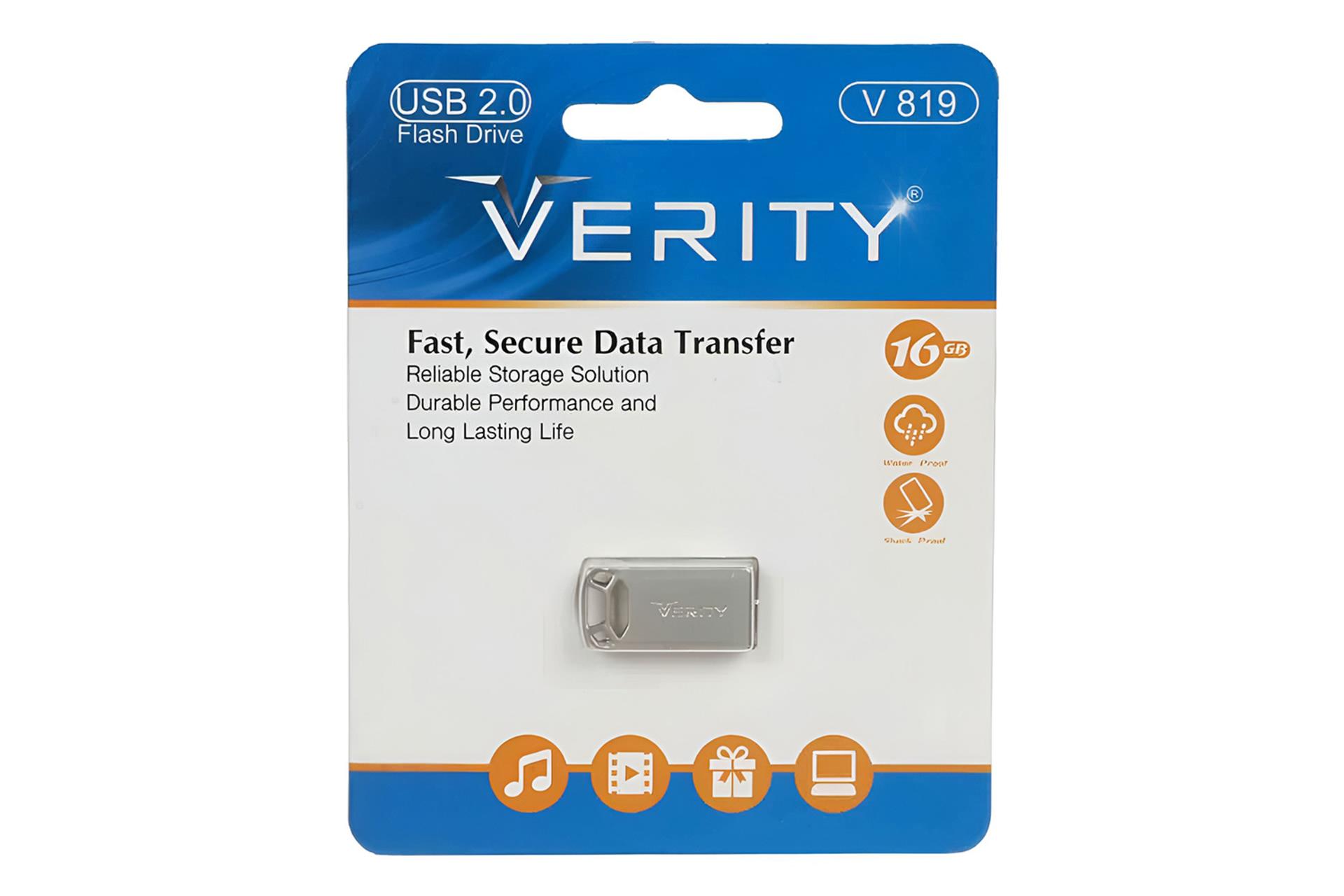 جعبه فلش مموری وریتی Verity V 819 16GB USB 2.0