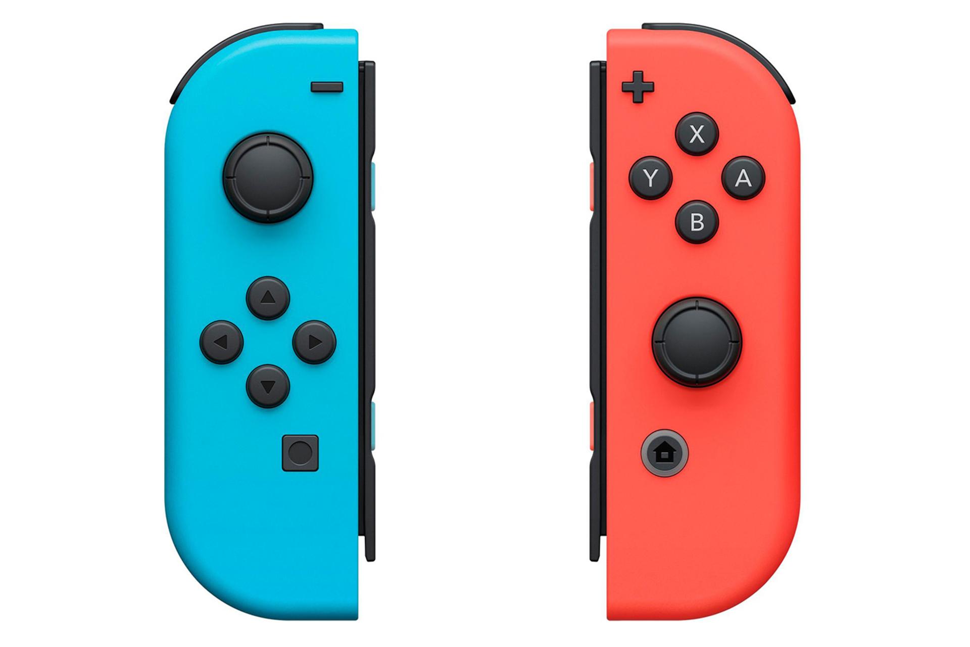 دسته بازی نینتندو جوی کان Nintendo Joy-Con نمای بالا رنگ آبی و قرمز
