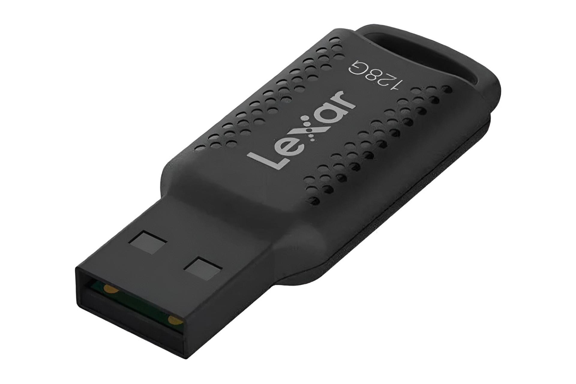 نمای کناری فلش مموری لکسار Lexar JumpDrive V400 128GB