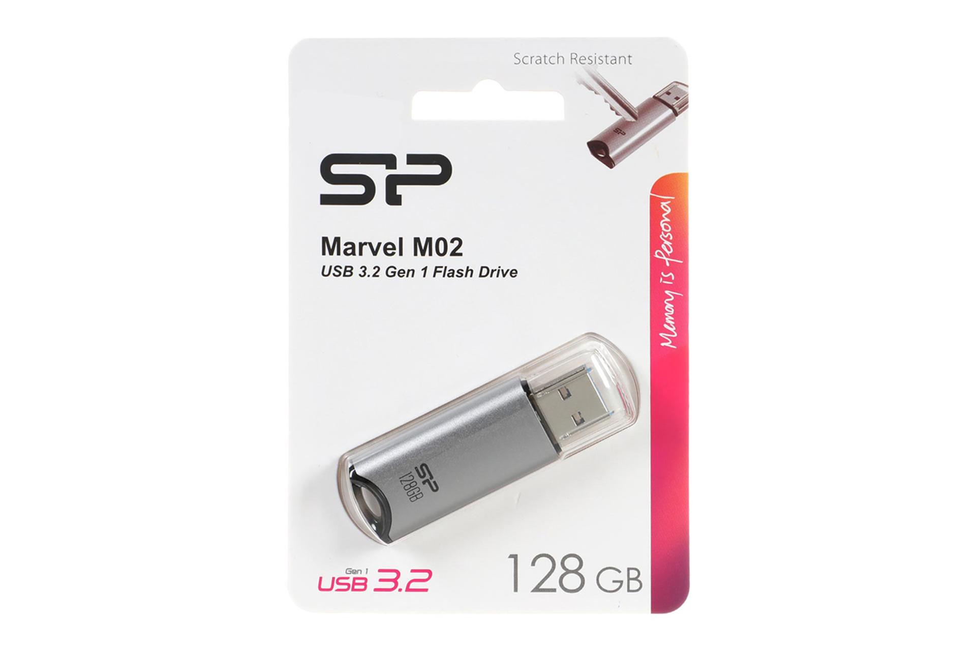 جعبه فلش مموری سیلیکون پاور Silicon Power Marvel M02 128GB