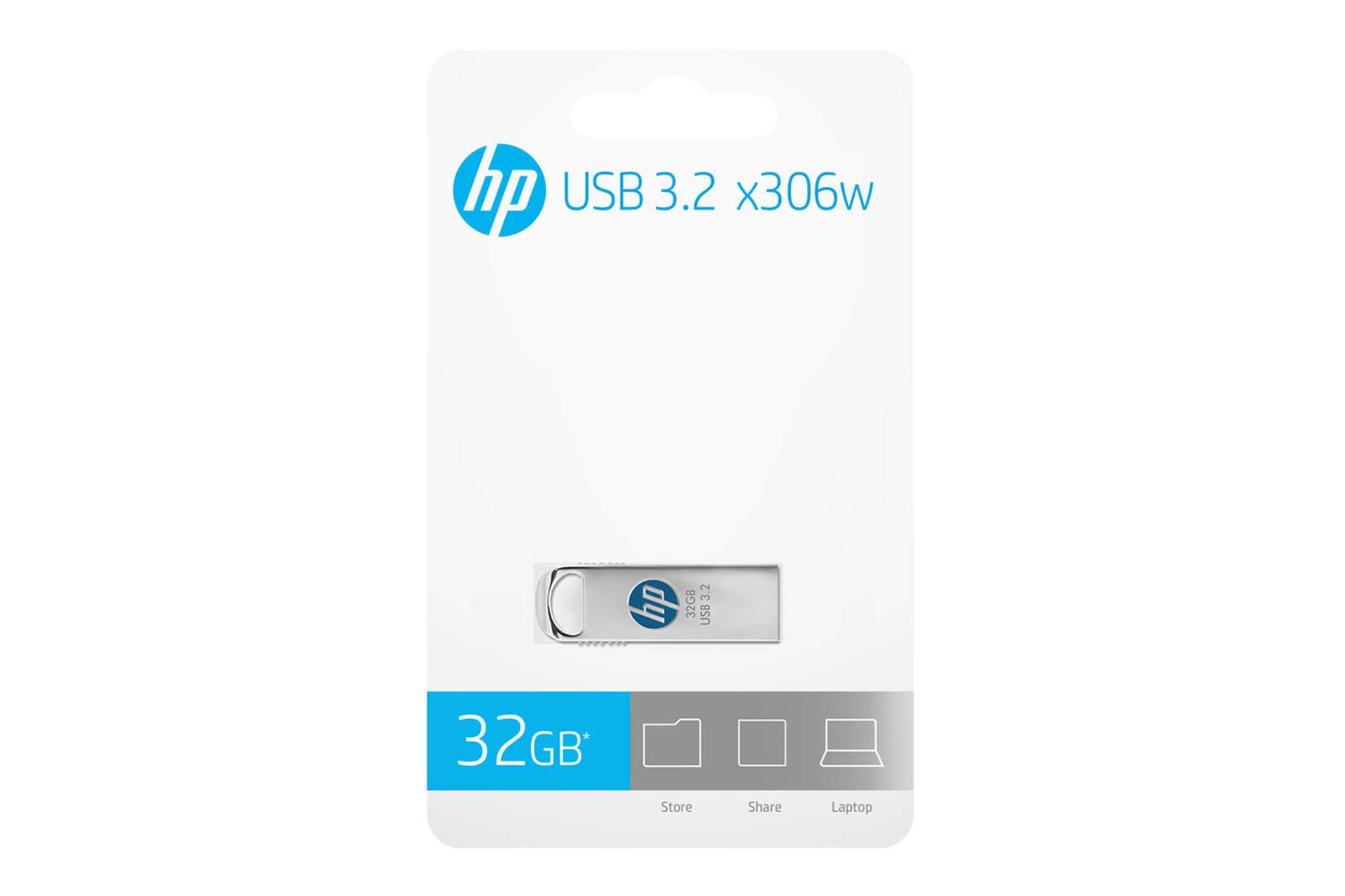 جعبه فلش مموری اچ پی HP x306w 32GB