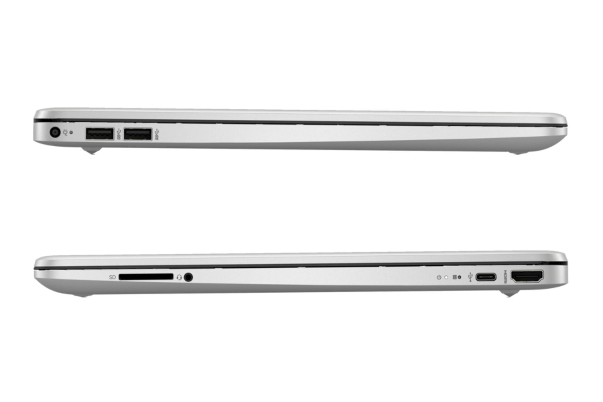 لپ تاپ اچ پی HP 15S-fq5276nia نمای جانبی و درگاه ها