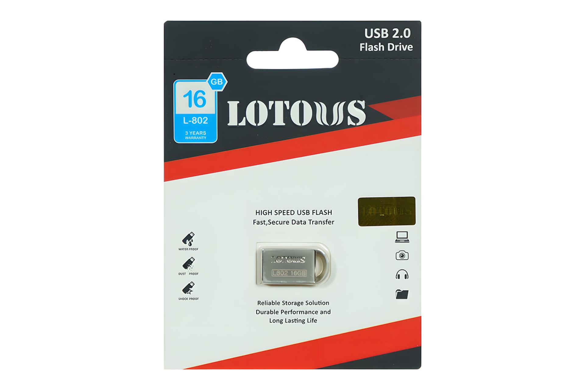 جعبه فلش مموری لوتوس Lotous L802 16GB