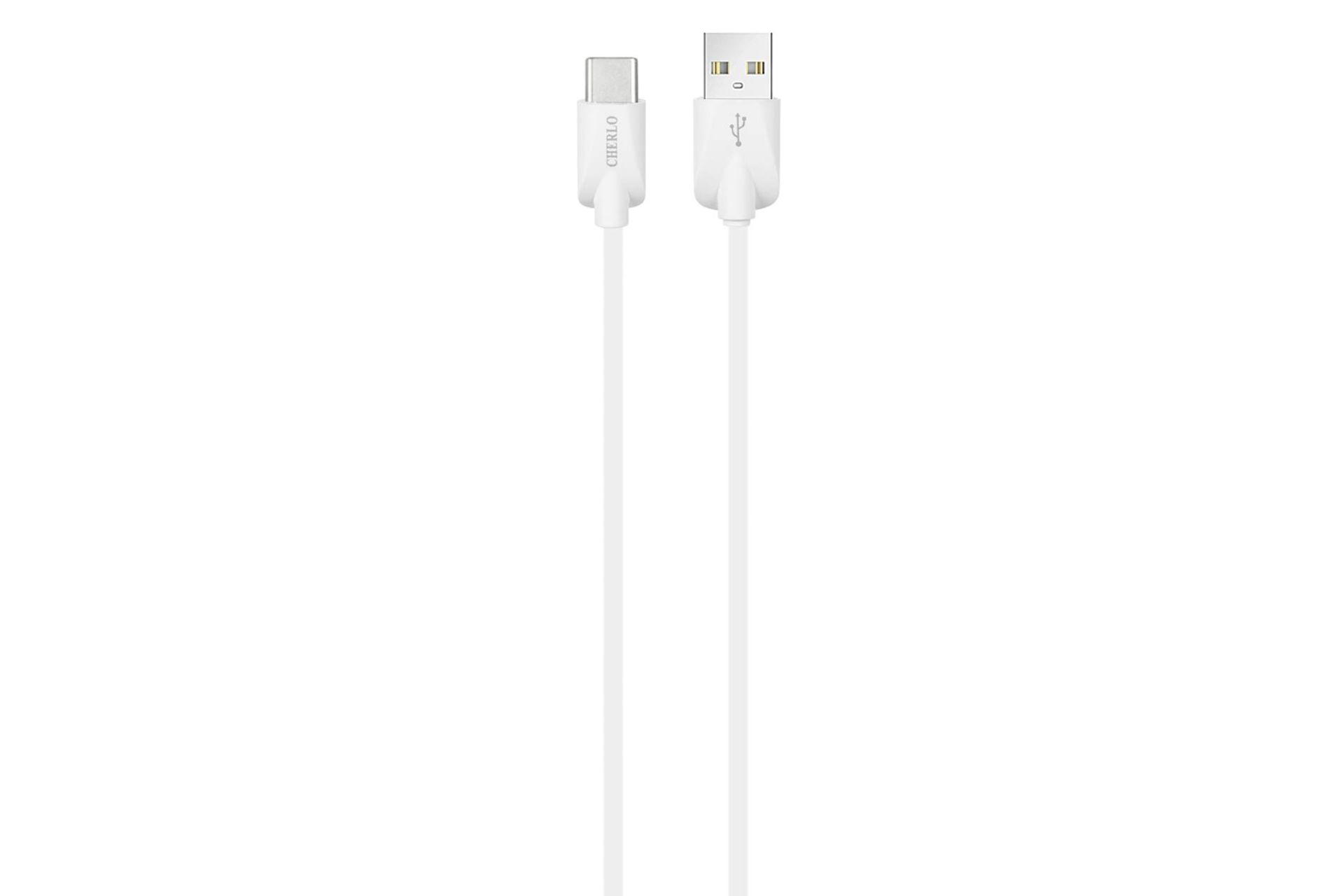 کابل شارژ USB چرلو Type-A به Type-C مدل CH-TC02 با طول 1.1 متر