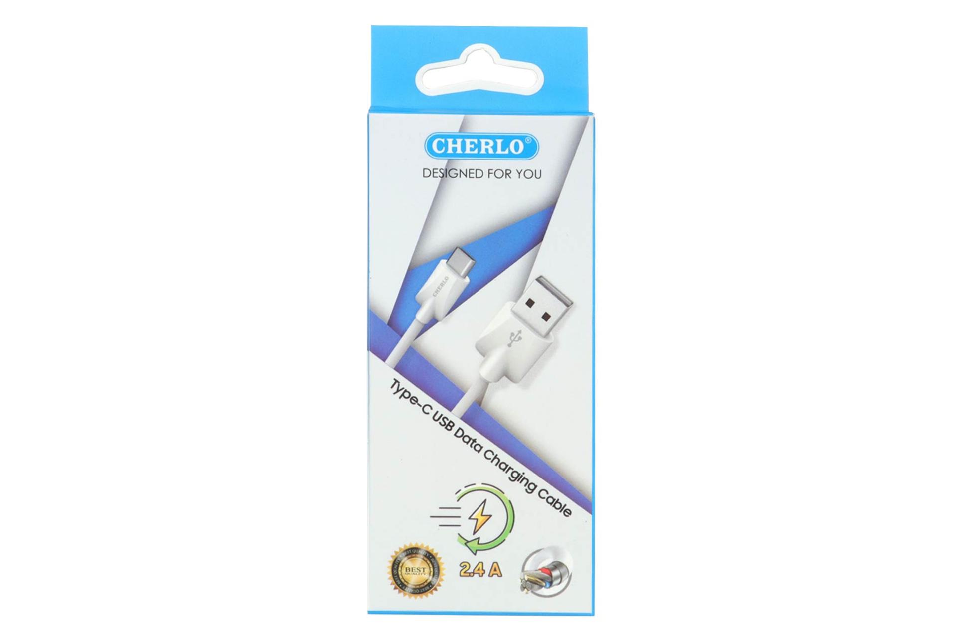 جعبه کابل شارژ USB چرلو Type-A به Type-C مدل CH-TC02 با طول 1.1 متر