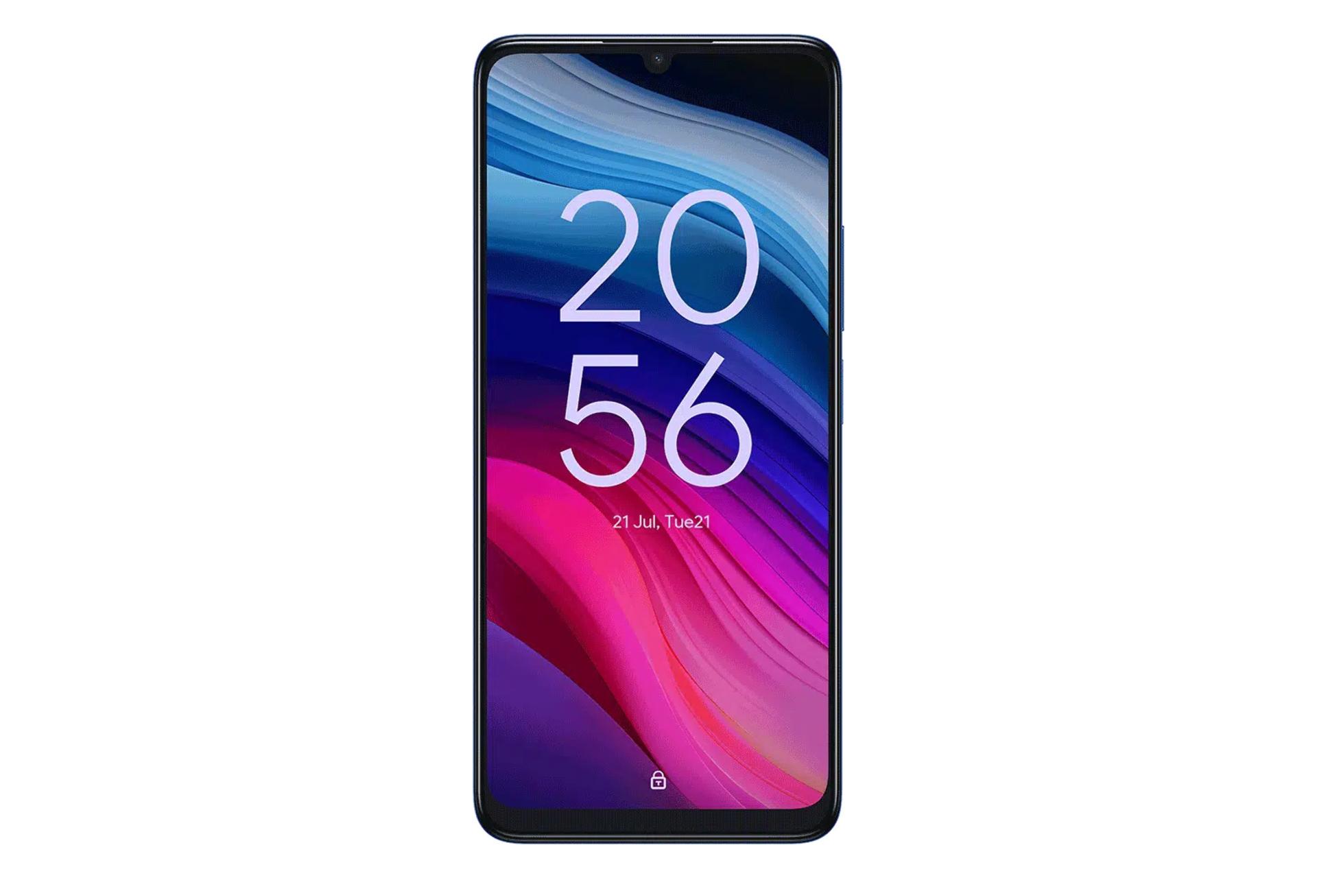 پنل جلو و صفحه نمایش گوشی موبایل تی سی ال TCL 505 آبی