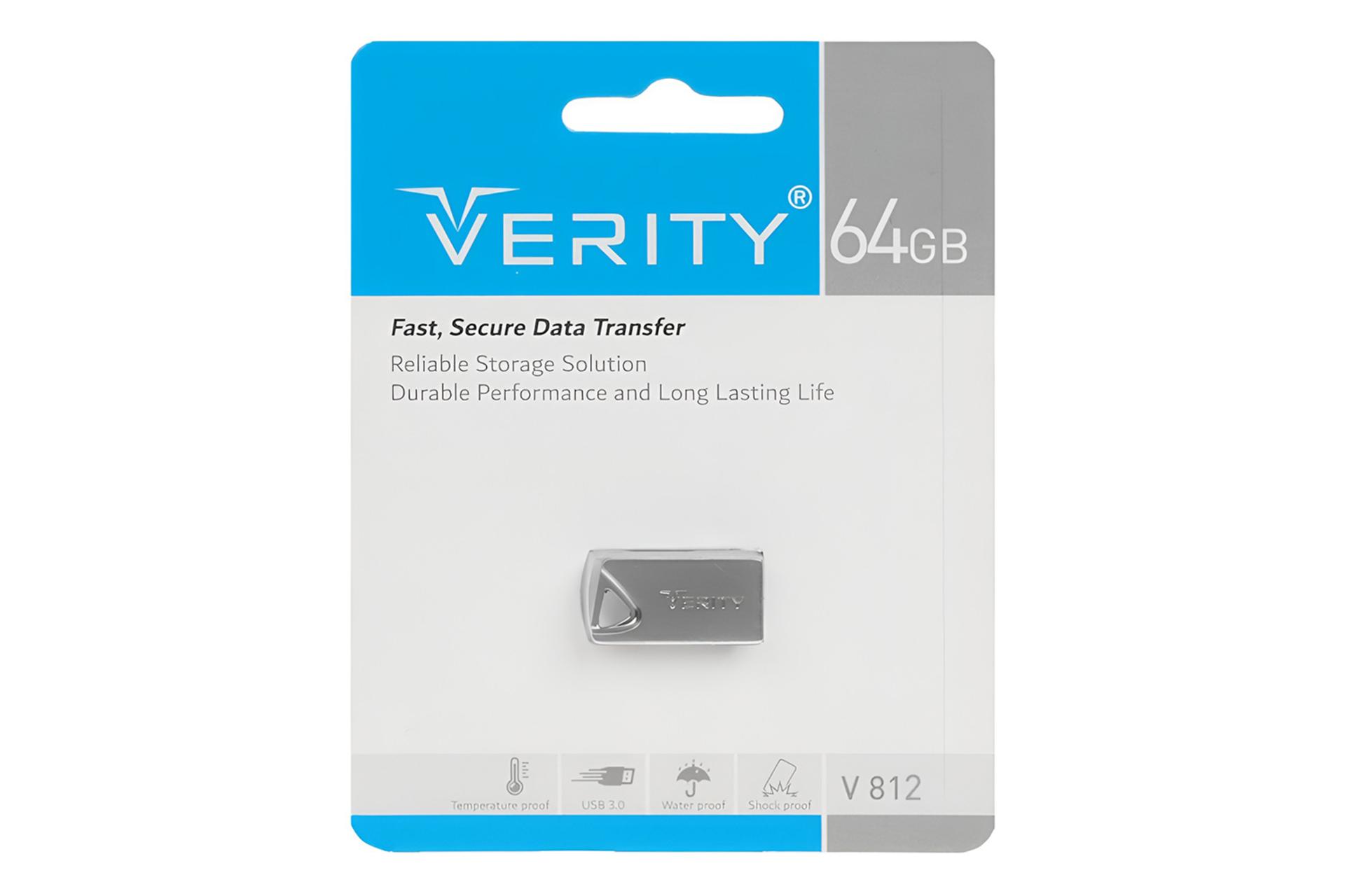 جعبه فلش مموری وریتی Verity V 812 64GB USB 3.0