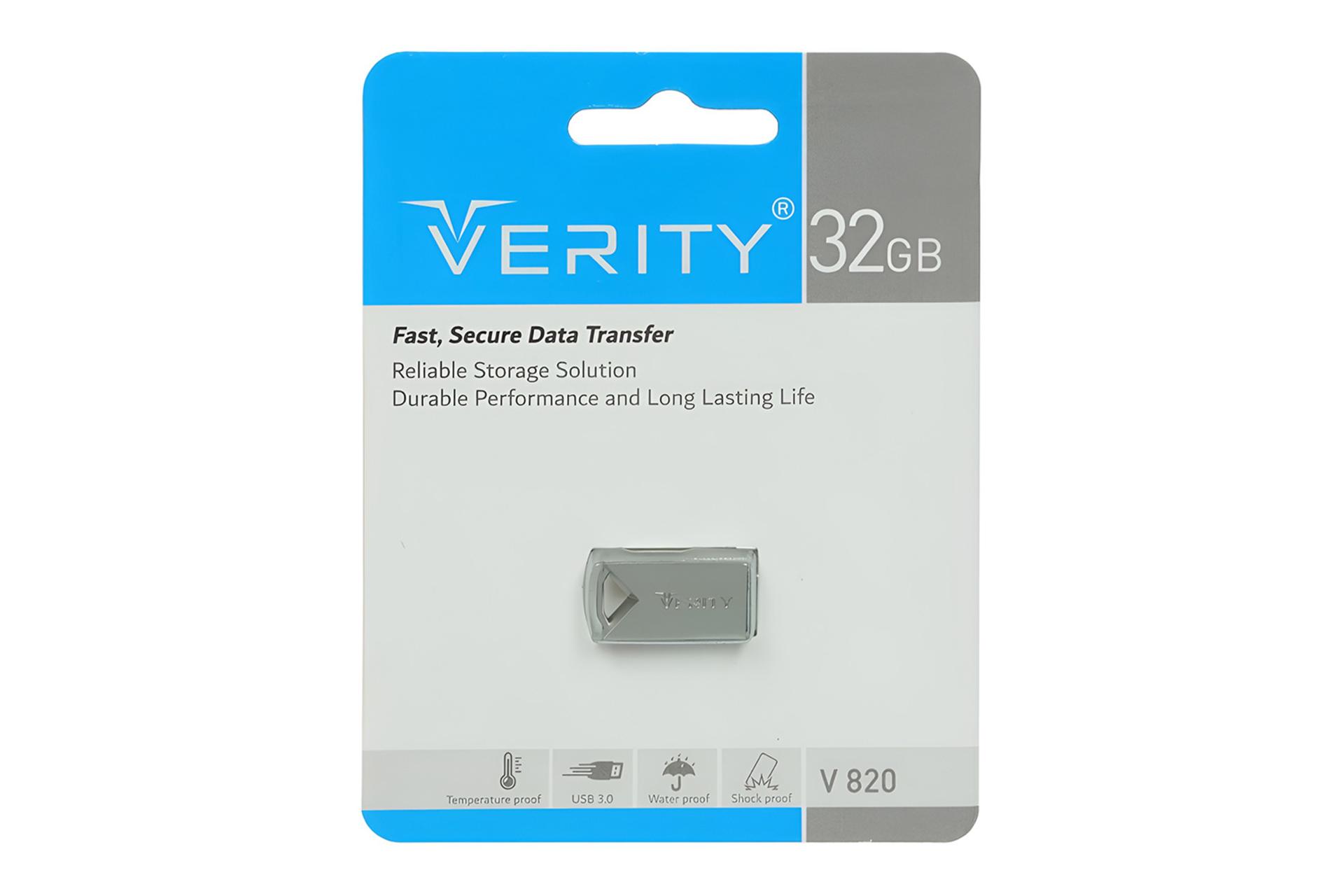 جعبه فلش مموری وریتی Verity V 820 32GB USB 3.0