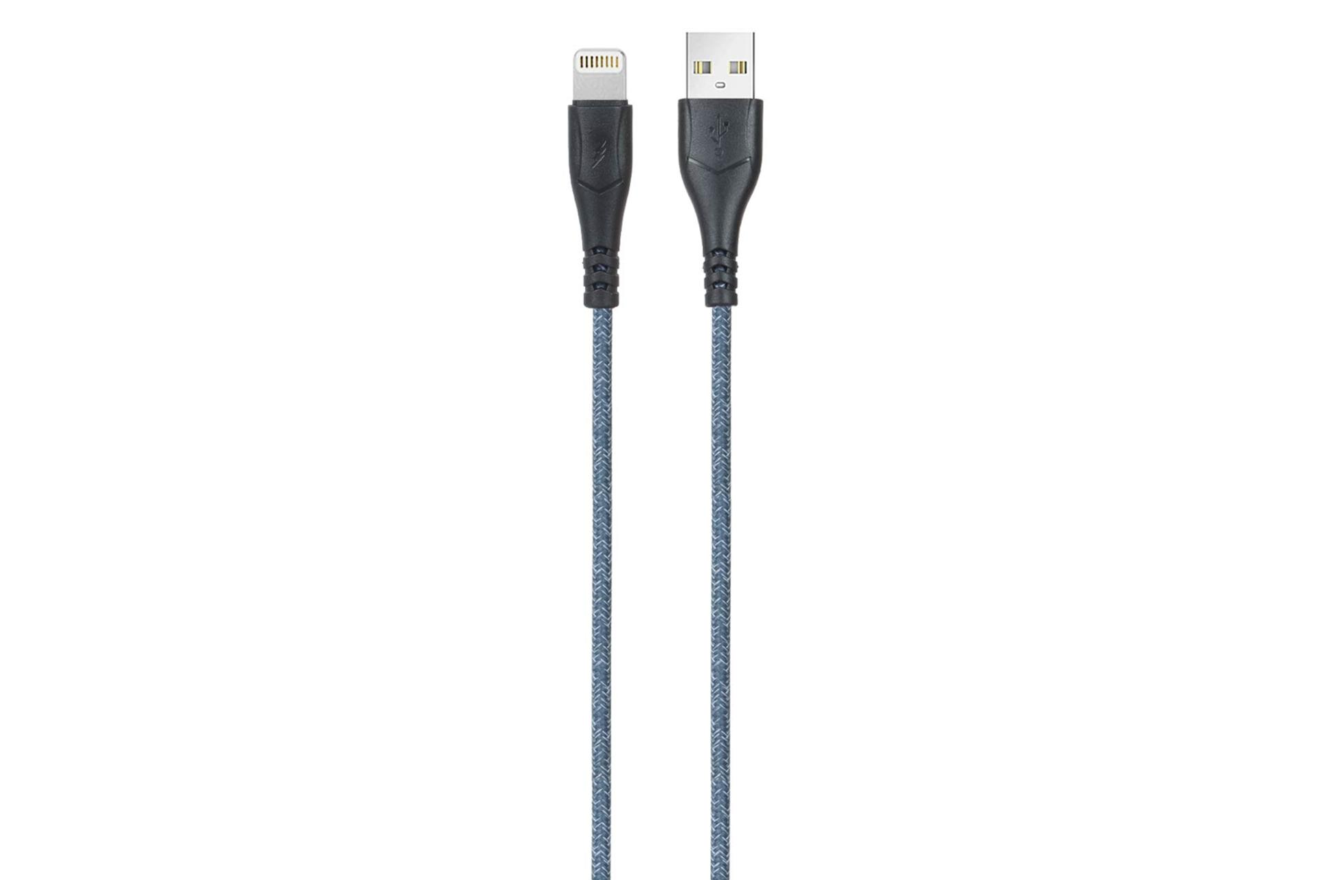 کابل شارژ USB چرلو Type-A به Lightning مدل IP-K01 با طول 1.1 متر