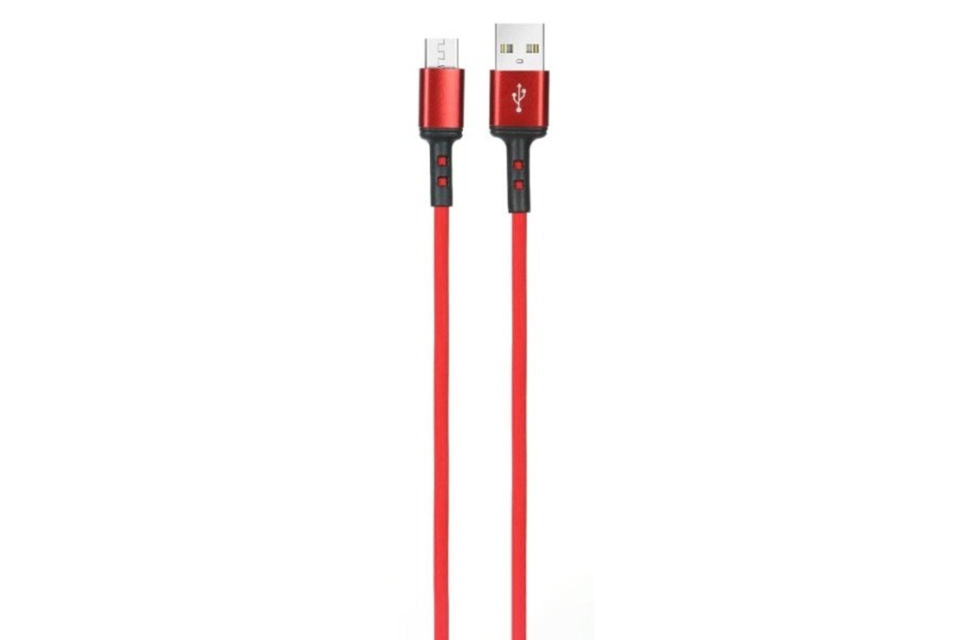 کابل شارژ USB چرلو Type-A به Micro-USB با طول 1.1 متر قرمز