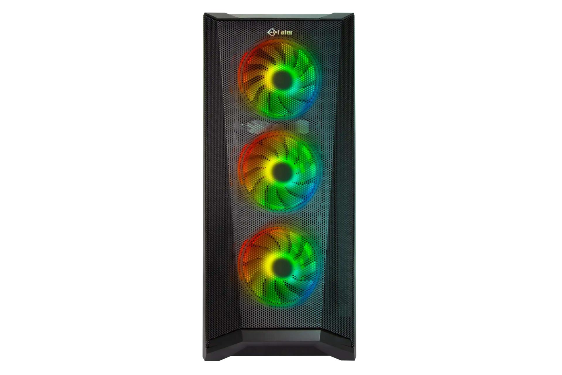 نمای جلو و نورپردازی کیس کامپیوتر فاطر FG-770B