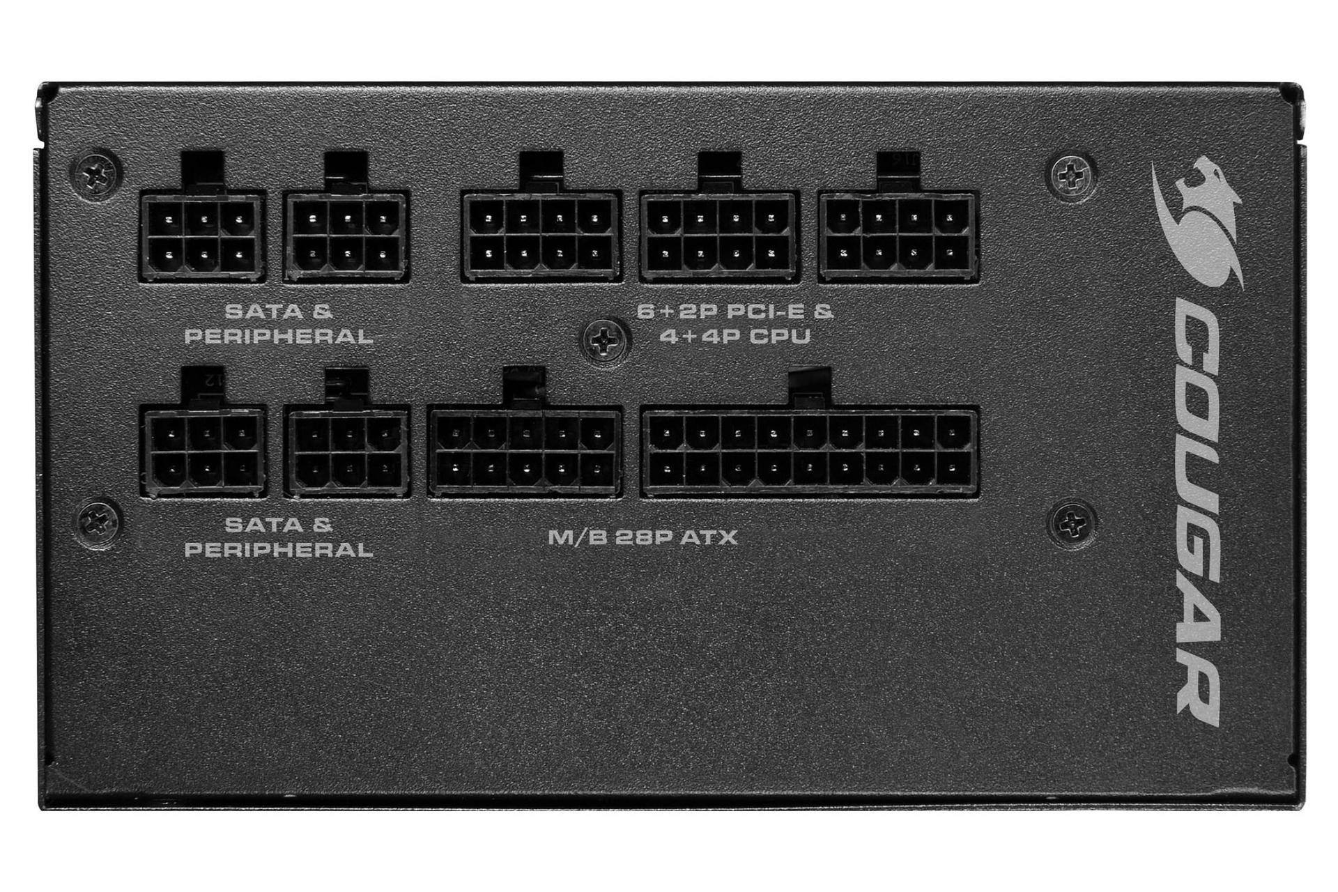 کانکتور و اتصال پاور کامپیوتر کوگر GEX850 با توان 850 وات