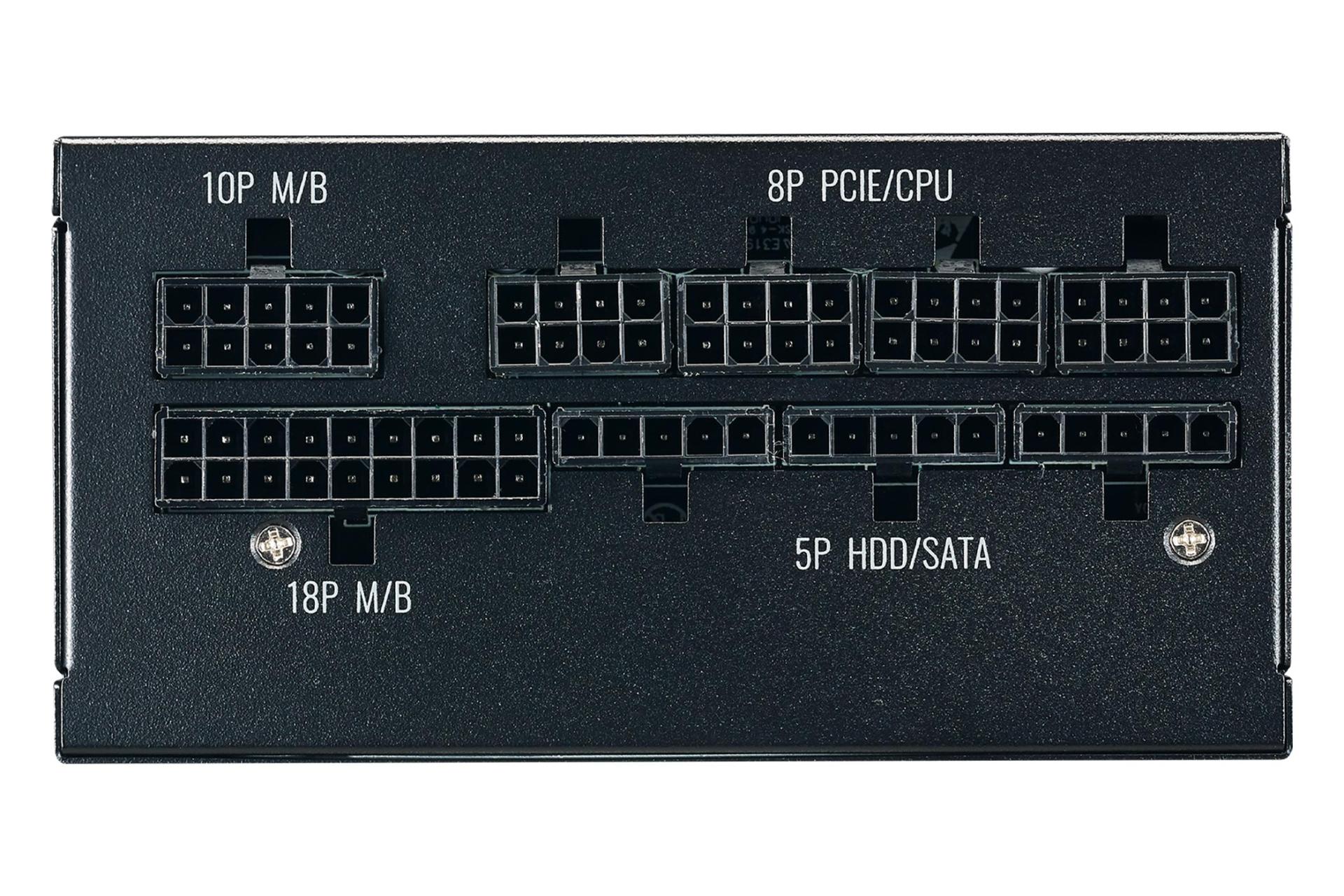 کانکتور و اتصال پاور کامپیوتر کولر مستر V850 SFX Gold با توان 850 وات
