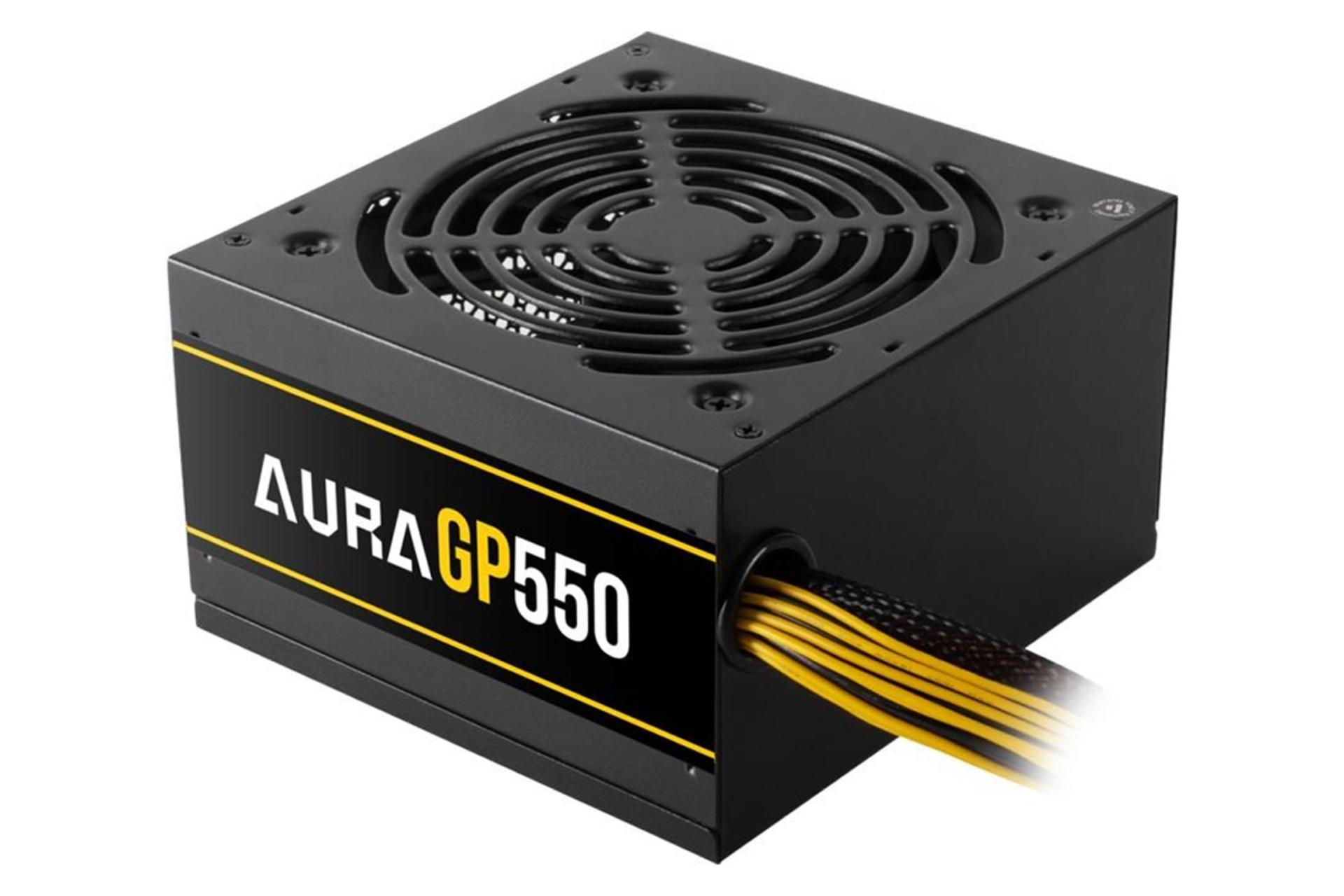 کانکتور و اتصال پاور کامپیوتر گیم دیاس AURA GP550 با توان 550 وات