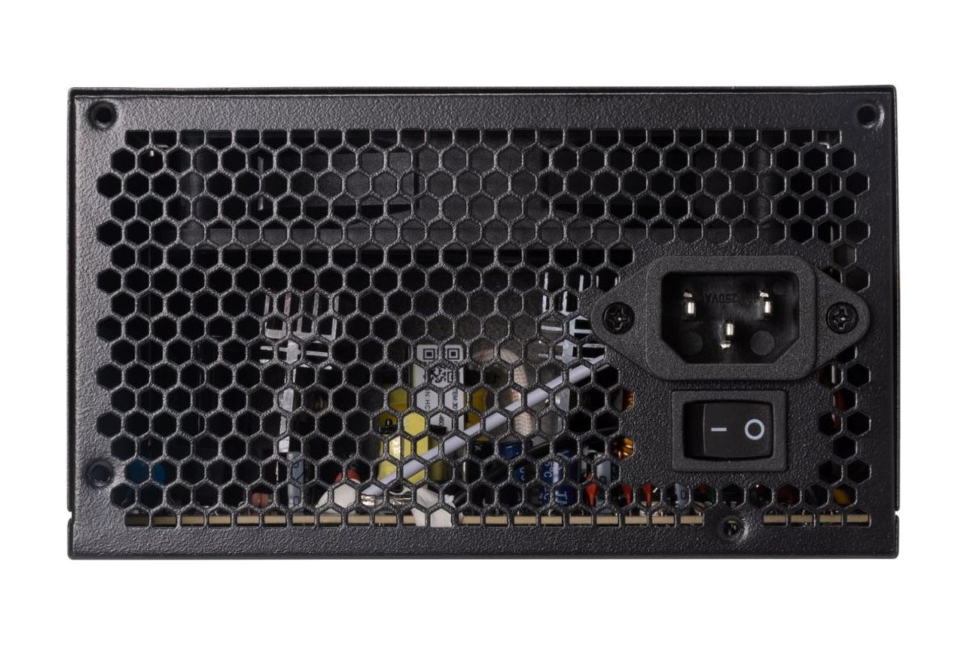 نمای پشت و بدنه پاور کامپیوتر گیم دیاس AURA GP550 با توان 550 وات
