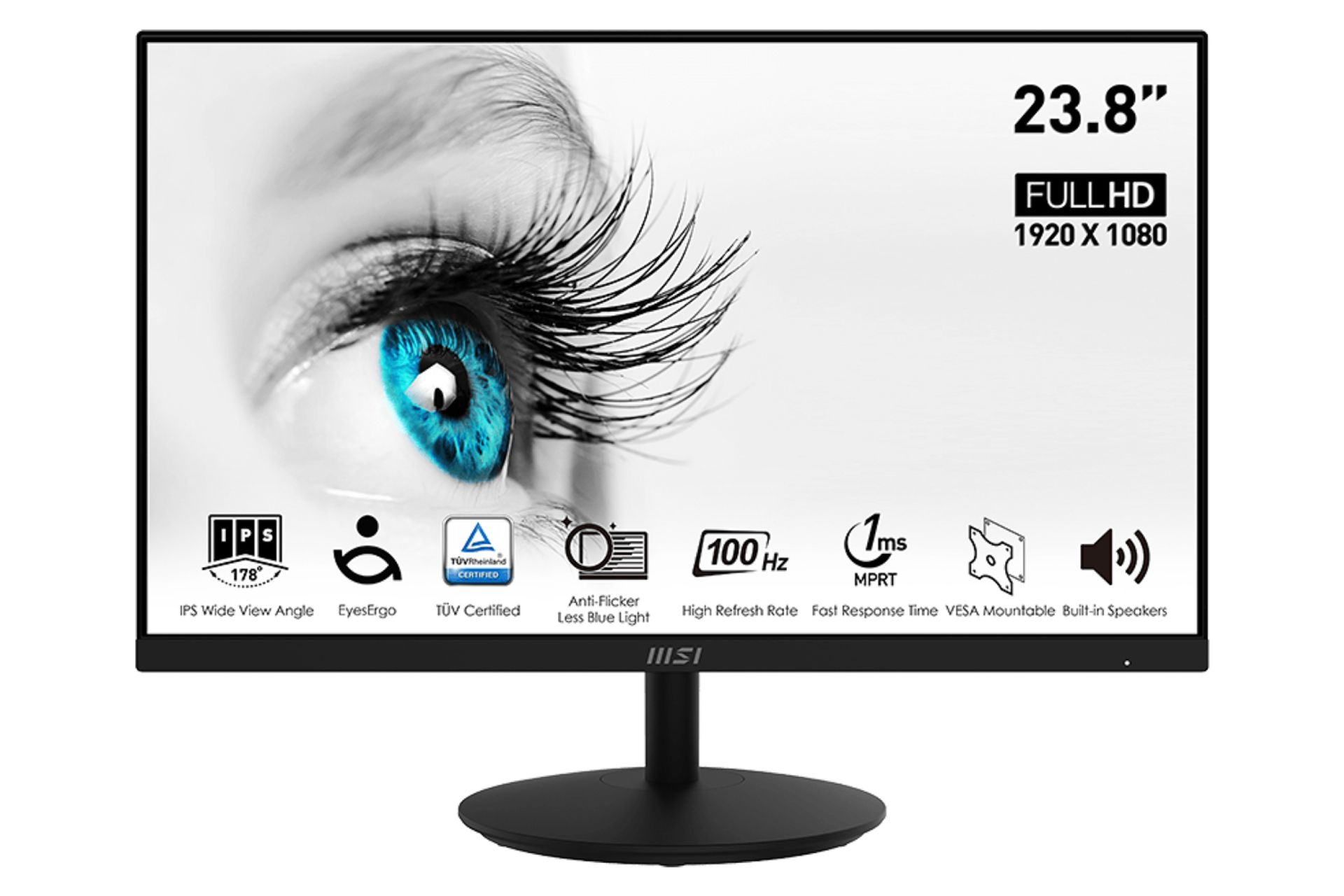 رزولوشن و کیفیت تصویر مانیتور ام اس آی 24 اینچ مدل Pro MP242A