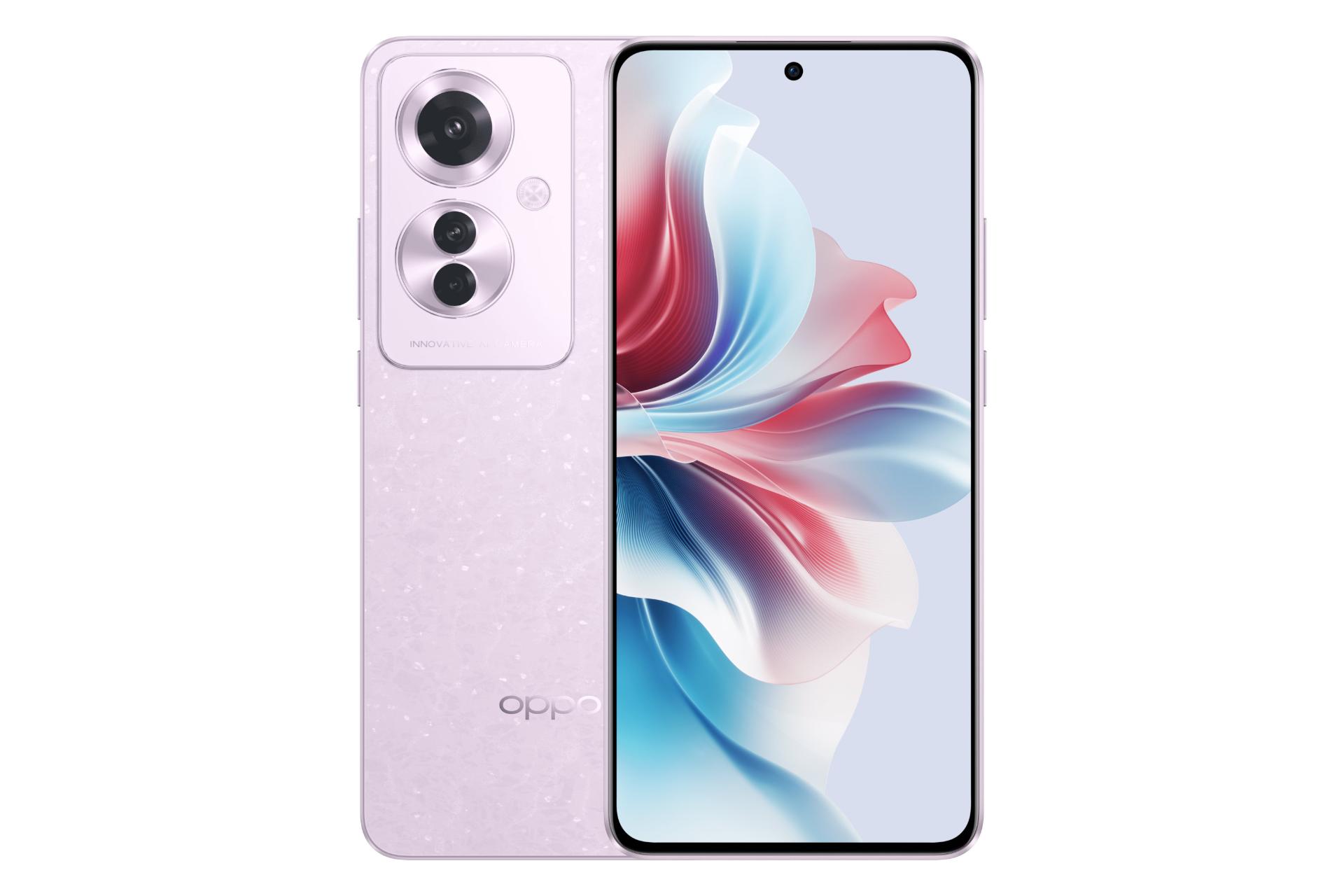 پنل جلو و پشت گوشی موبایل اوپو Oppo Reno11 F صورتی