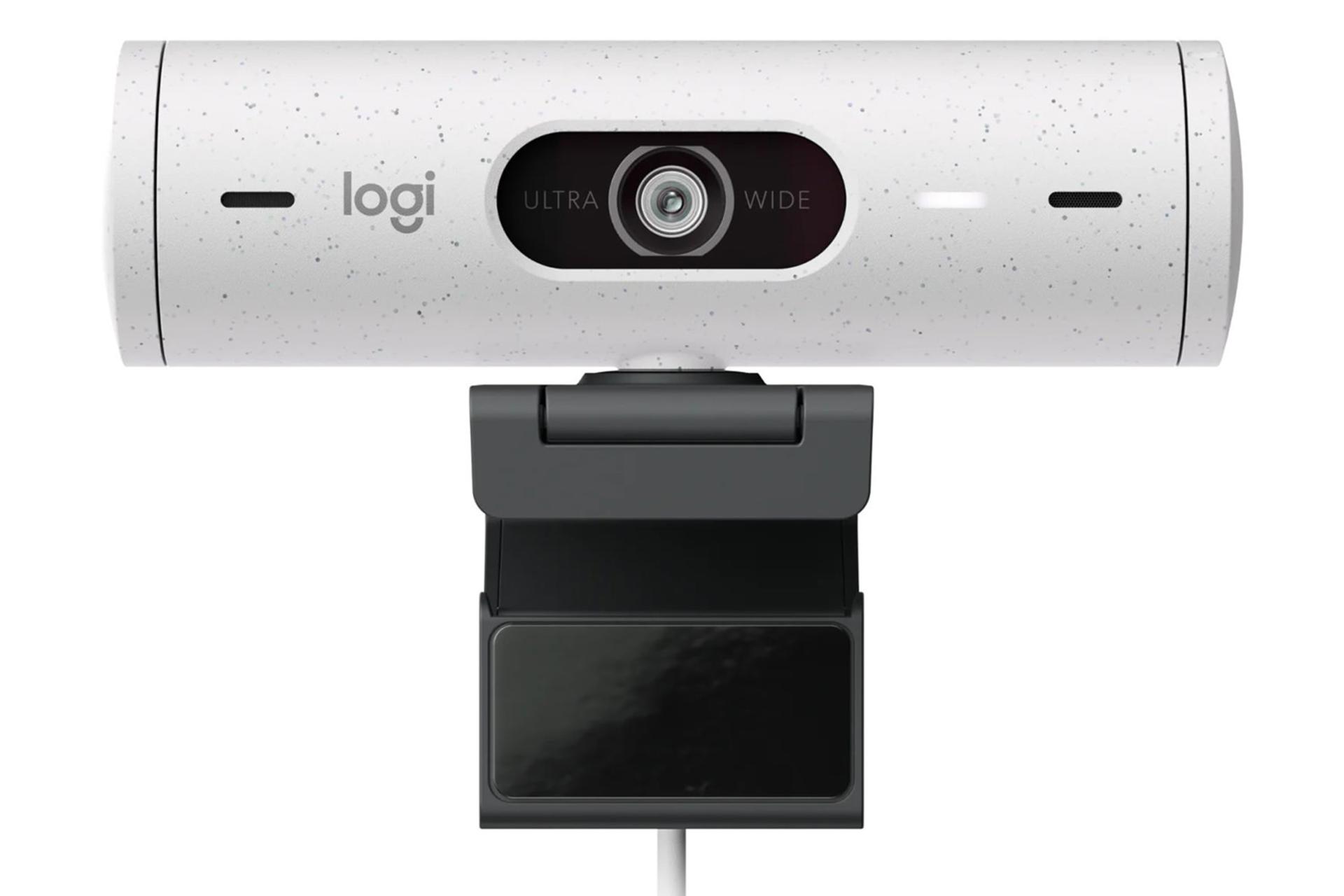 وبکم لاجیتک Logitech Brio 500 نمای جلو رنگ سفید