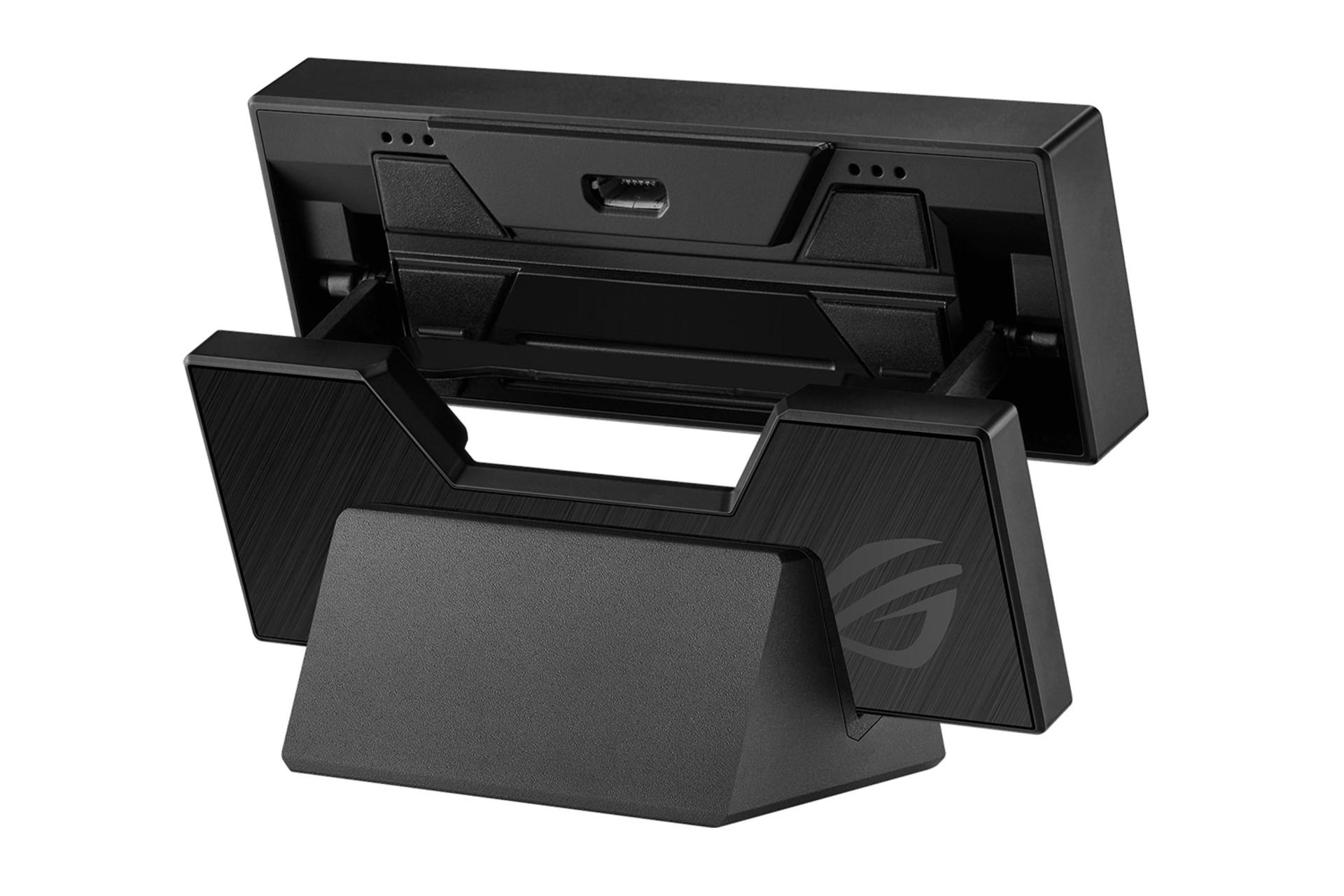 وبکم ایسوس ASUS ROG Eye S نمای پشت و مکانیزم اتصال کامپکت