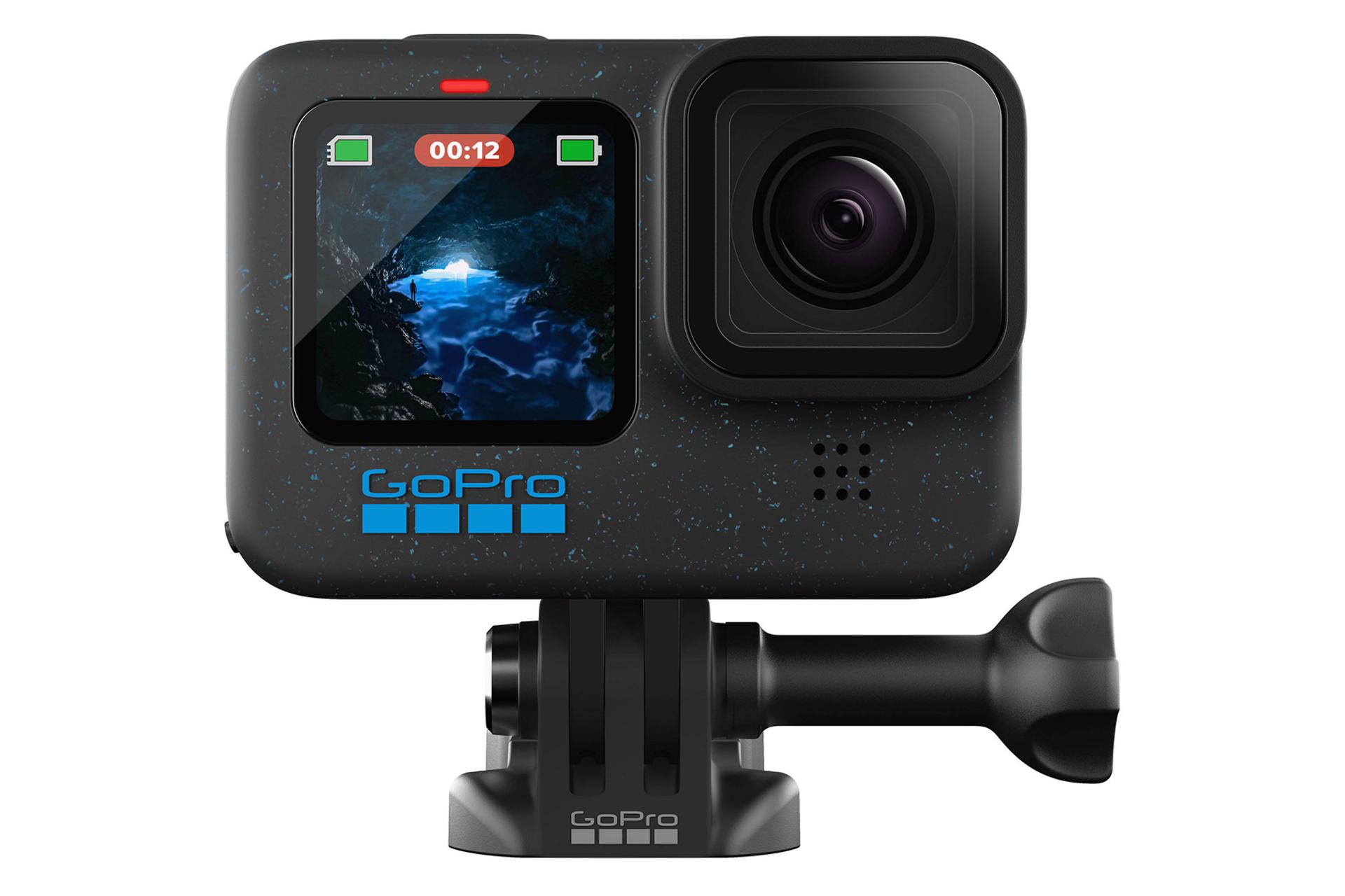 دوربین گوپرو GoPro HERO12 Black نمای جلو روی مانت