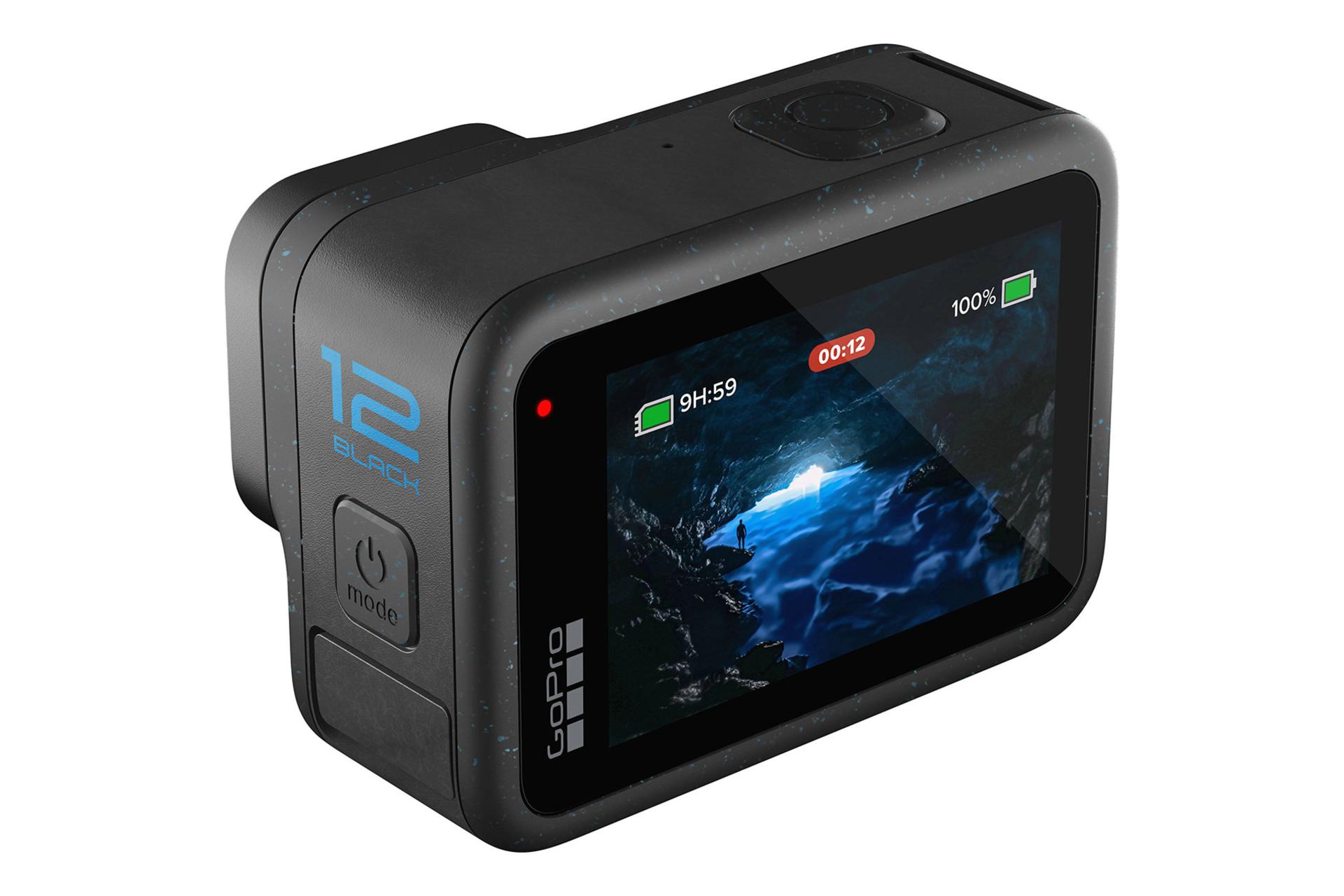 دوربین گوپرو GoPro HERO12 Black نمای بالا و چپ