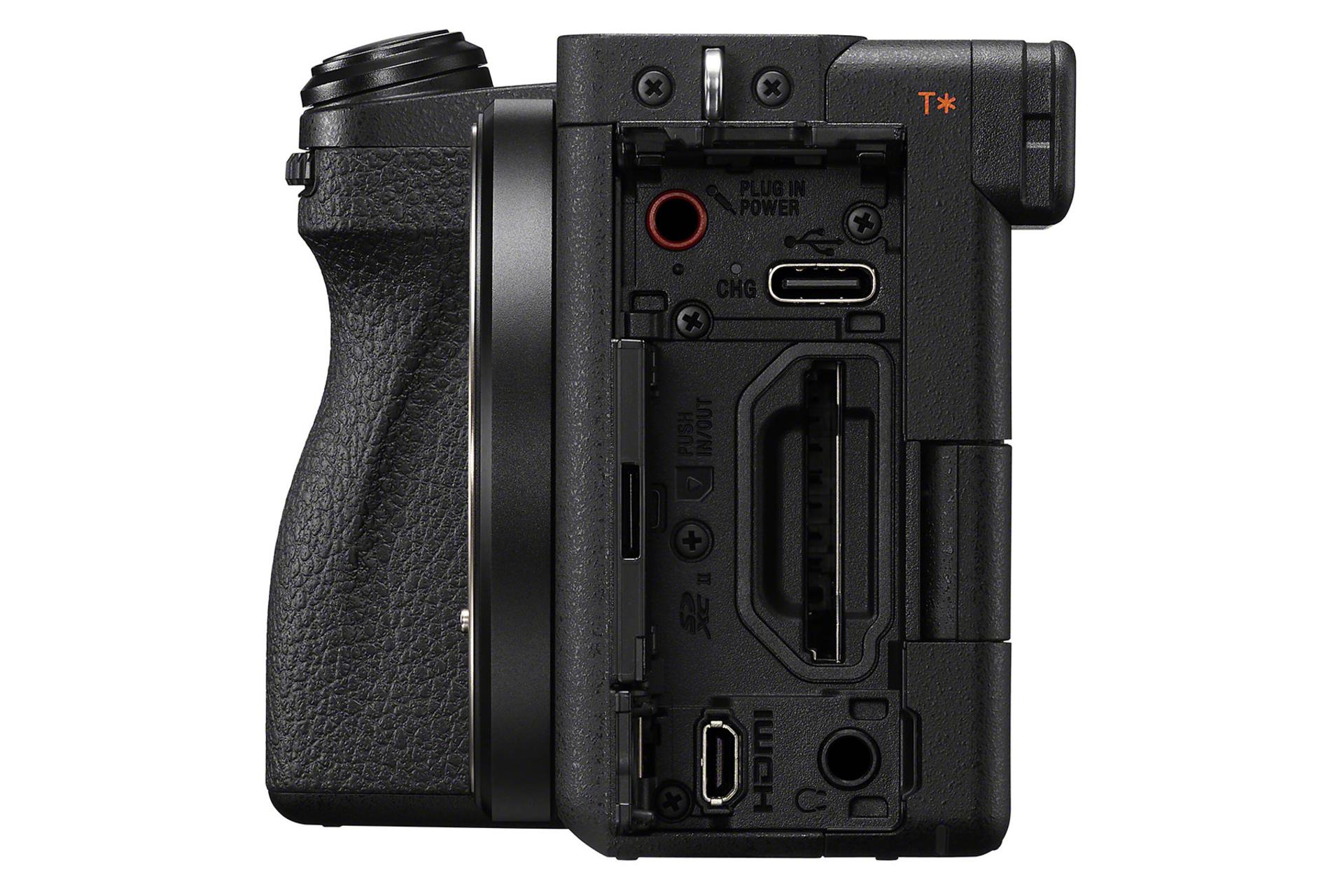 دوربین سونی Sony a6700 نمای جانبی و درگاه ها