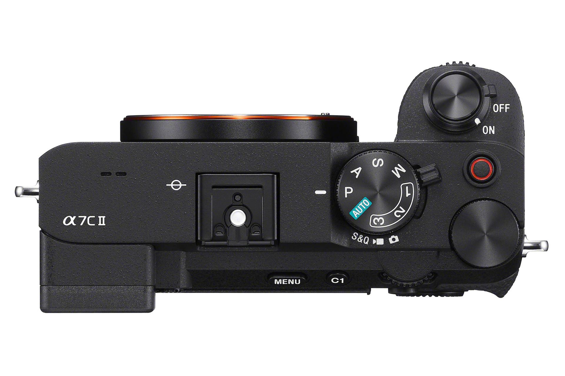 دوربین سونی Sony a7C II نمای بالا