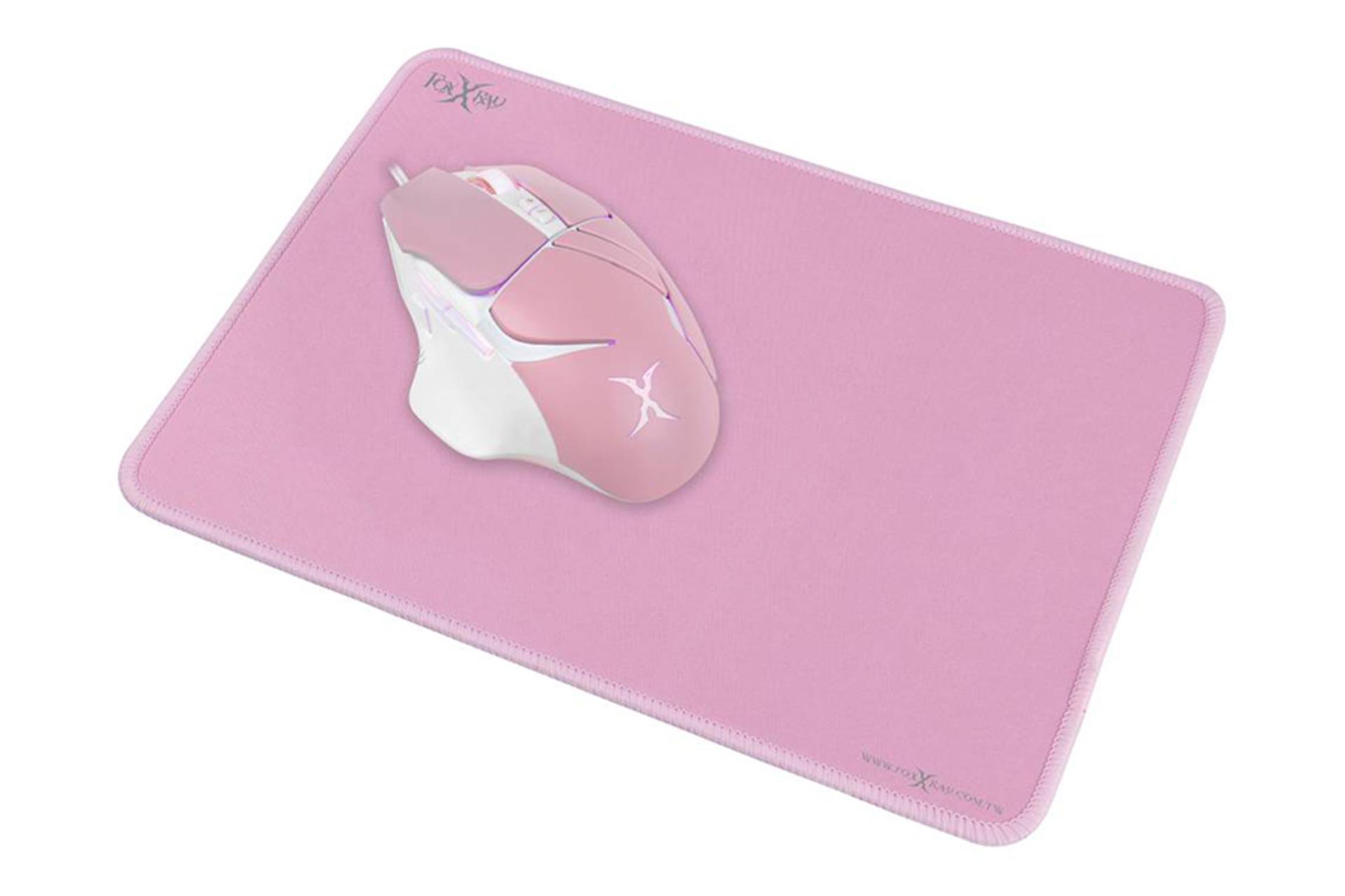 ماوس پد فاکس ایکس ری FoxXray FXR-PPS-21 به همراه ماوس رنگ صورتی