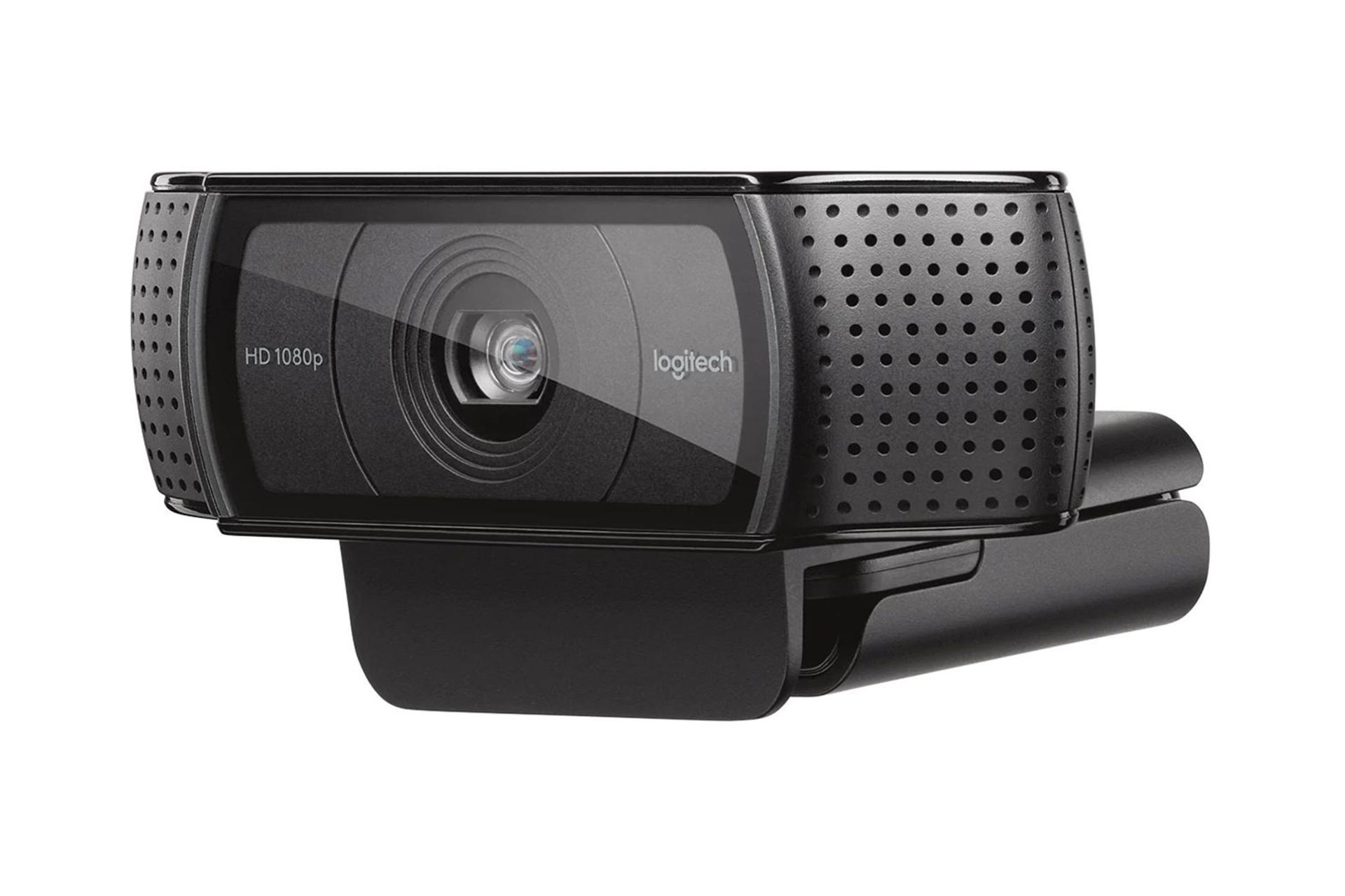 وب کم لاجیتک Logitech C920e نمای جلو مانت بسته