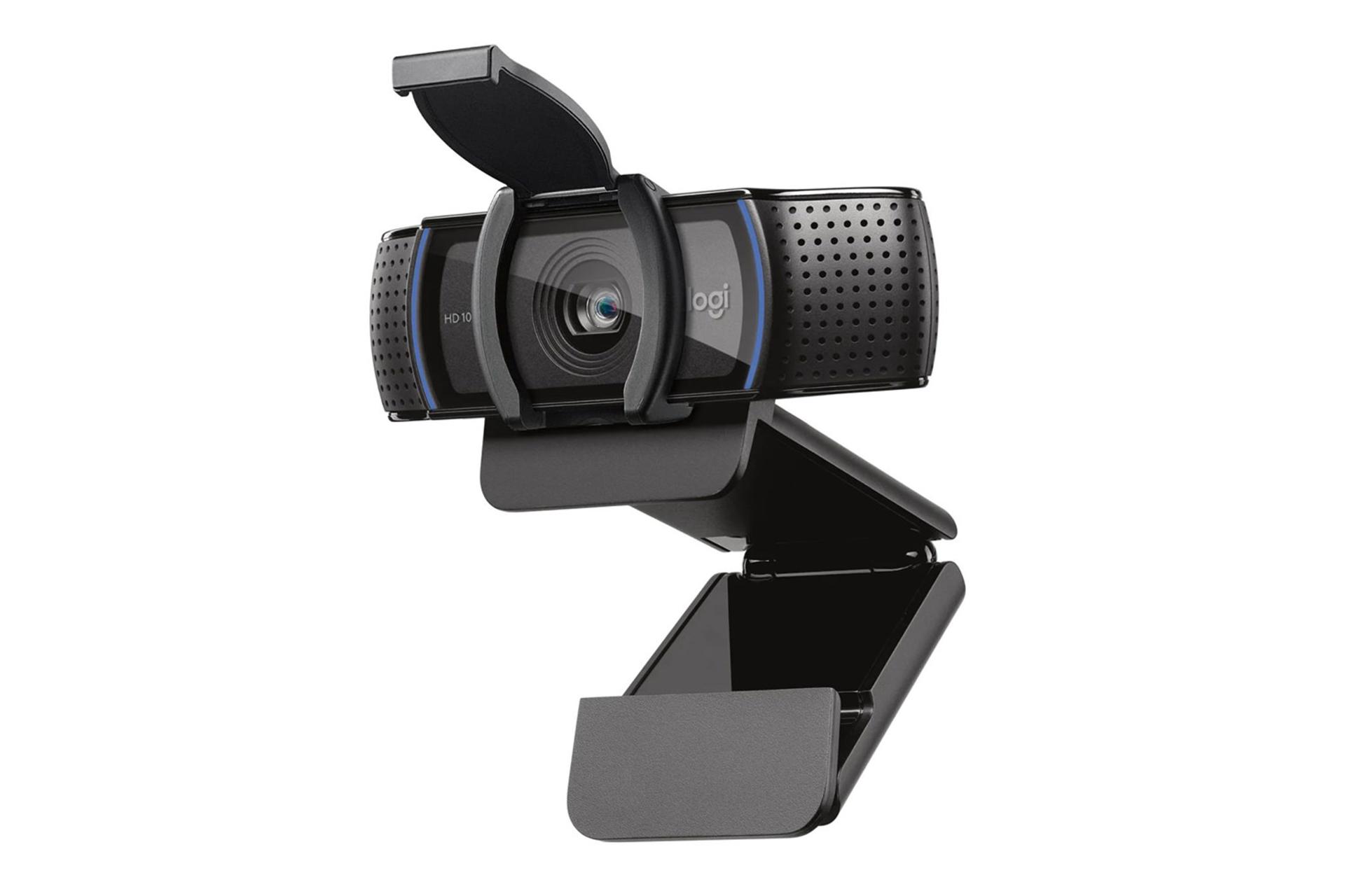 وب کم لاجیتک Logitech C920e نمای جلو و راست