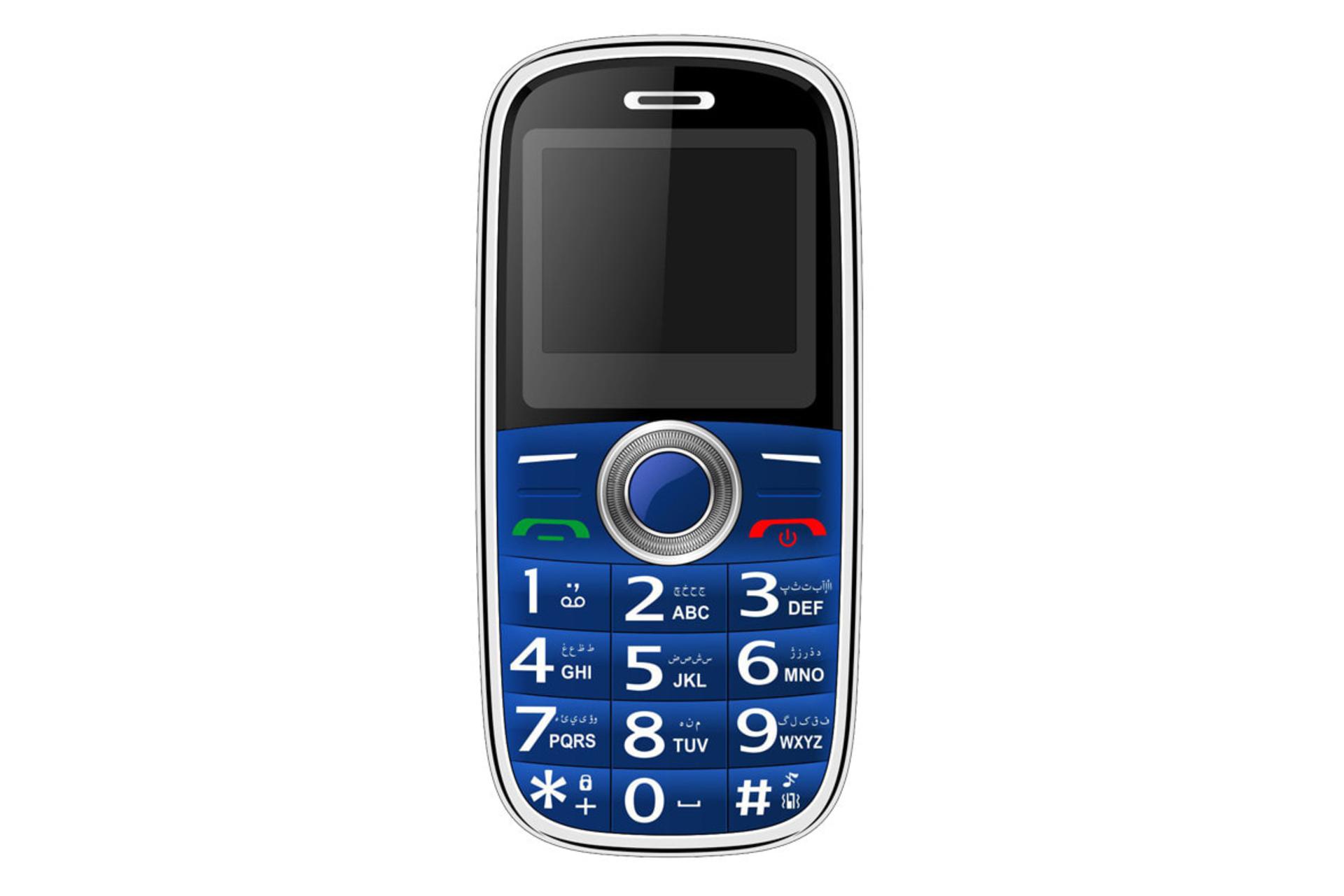 پنل جلو و صفحه کلید گوشی موبایل کلاسیک F8 پلاس جی ال ایکس آبی / GLX Classic F8 Plus