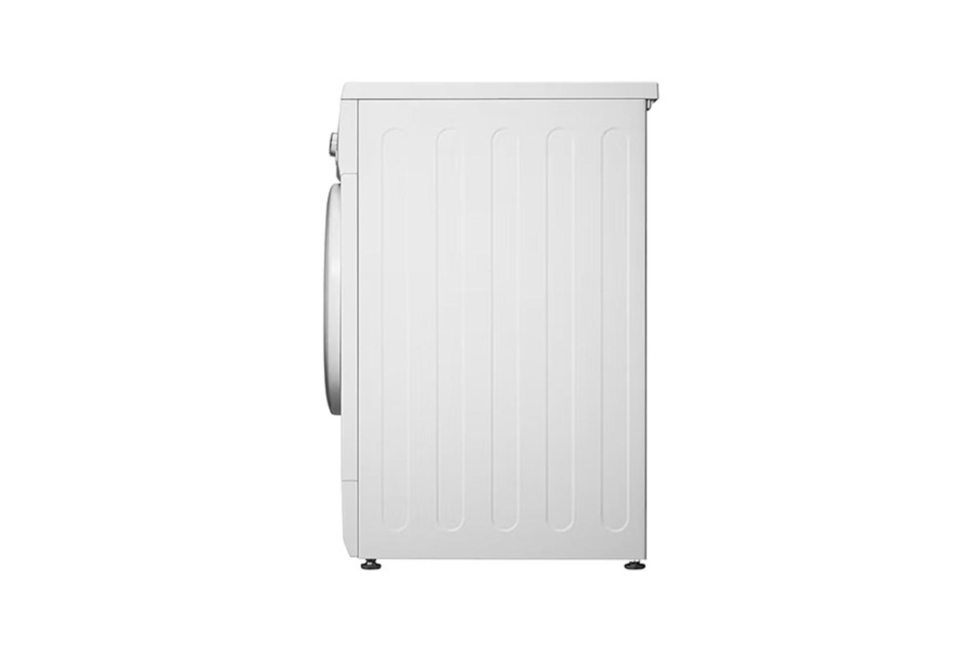 ماشین لباسشویی ال جی LG F10C3QDP2 نمای جانبی رنگ سفید