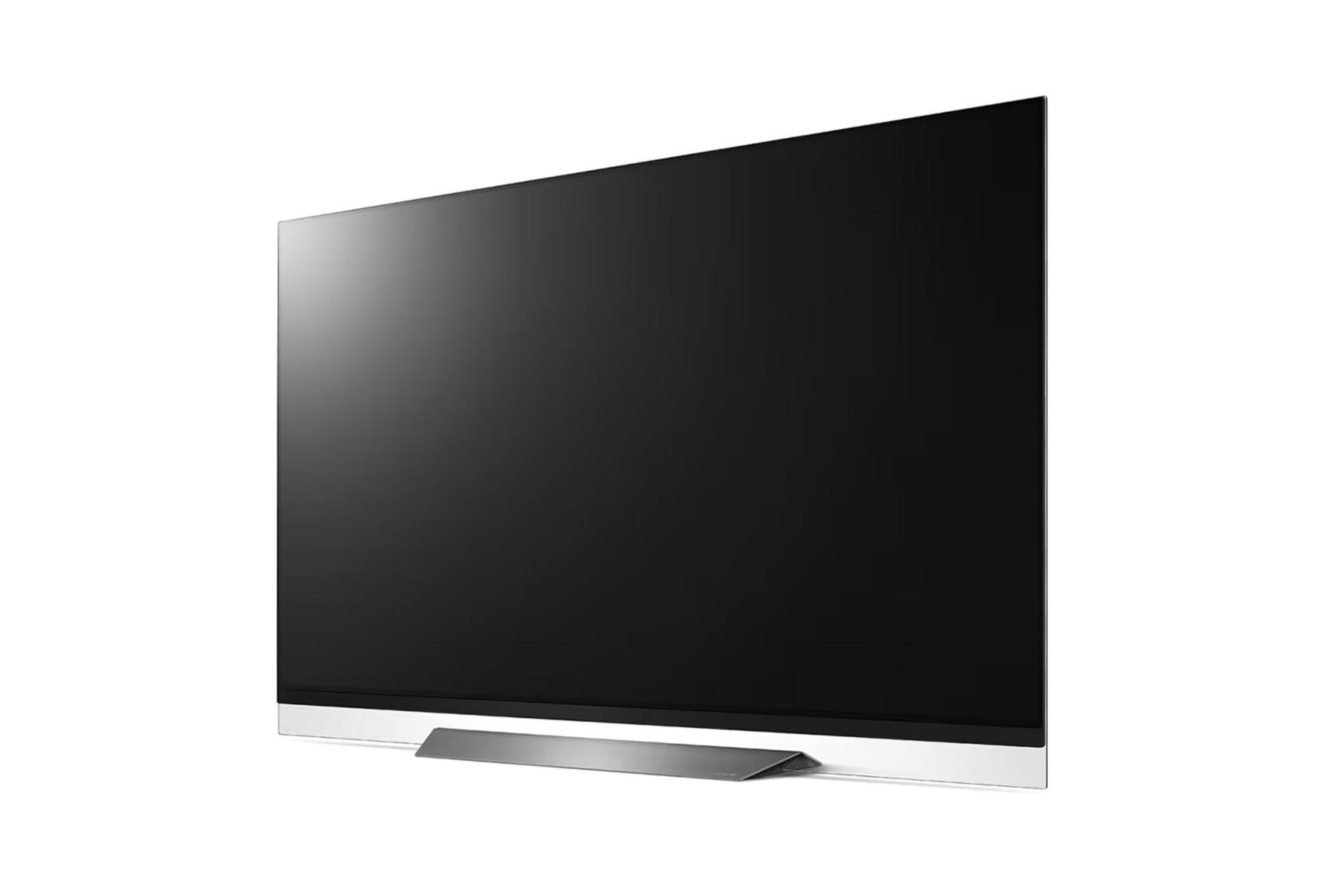 تلویزیون ال جی اولد LG OLED55E8GI نمای جلو و راست