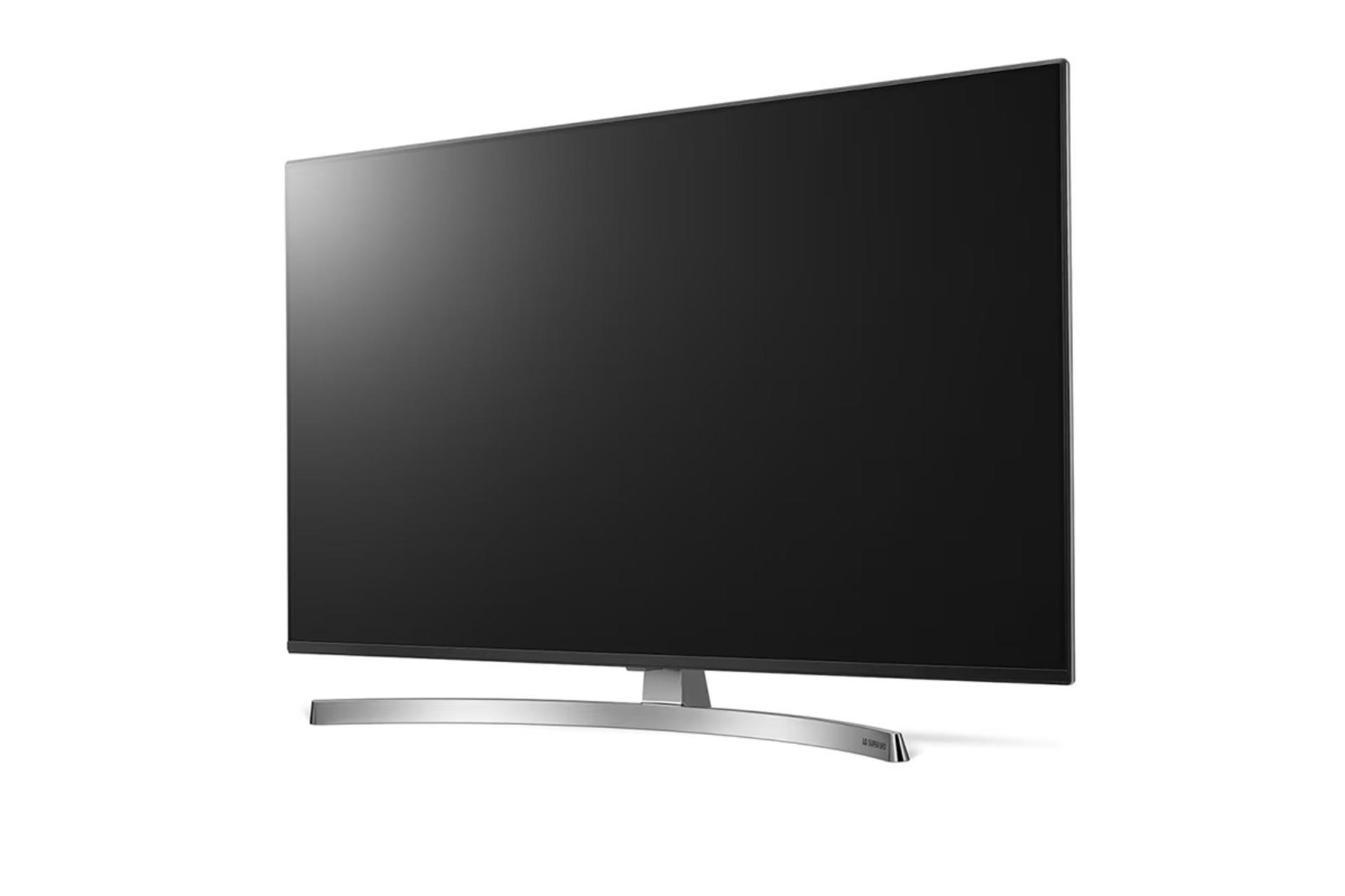 تلویزیون ال جی LG 65SK85000GI نمای جلو و راست صفحه نمایش خاموش