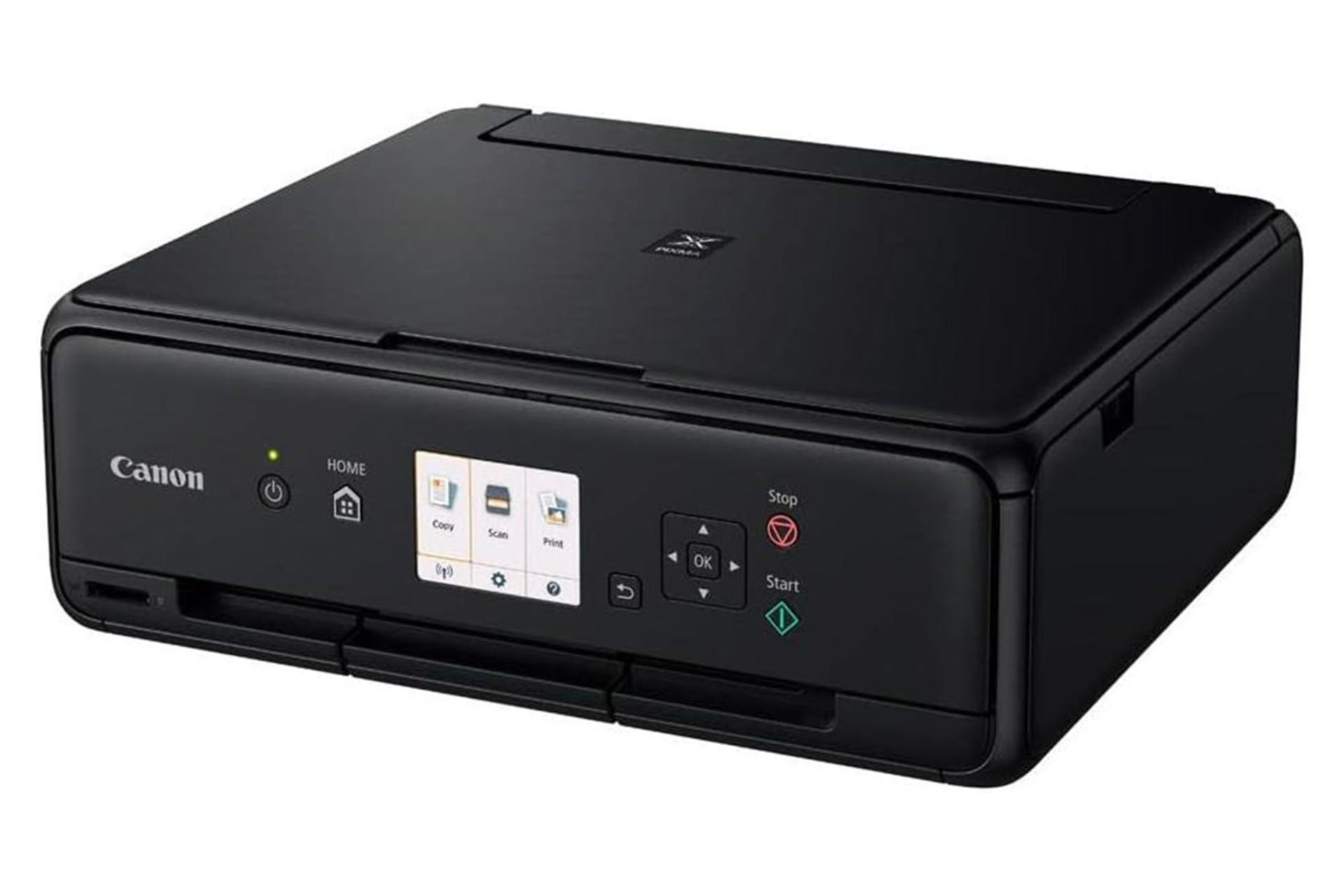 پرینتر کانن Canon PIXMA TS5020 نمای جلو و راست رنگ مشکی