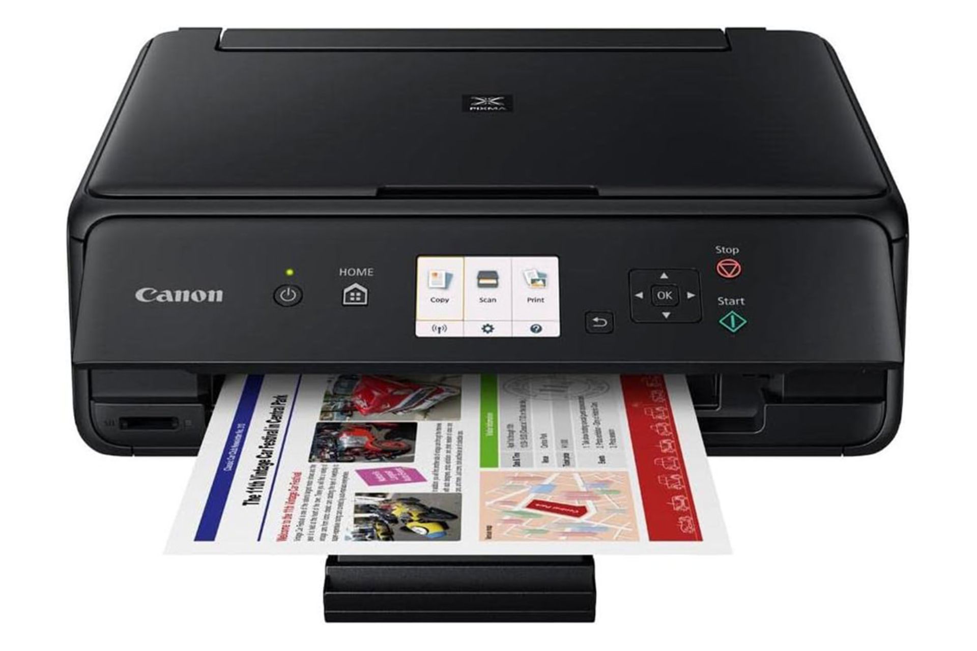 پرینتر کانن Canon PIXMA TS5020 نمای جلو در حال پرینت