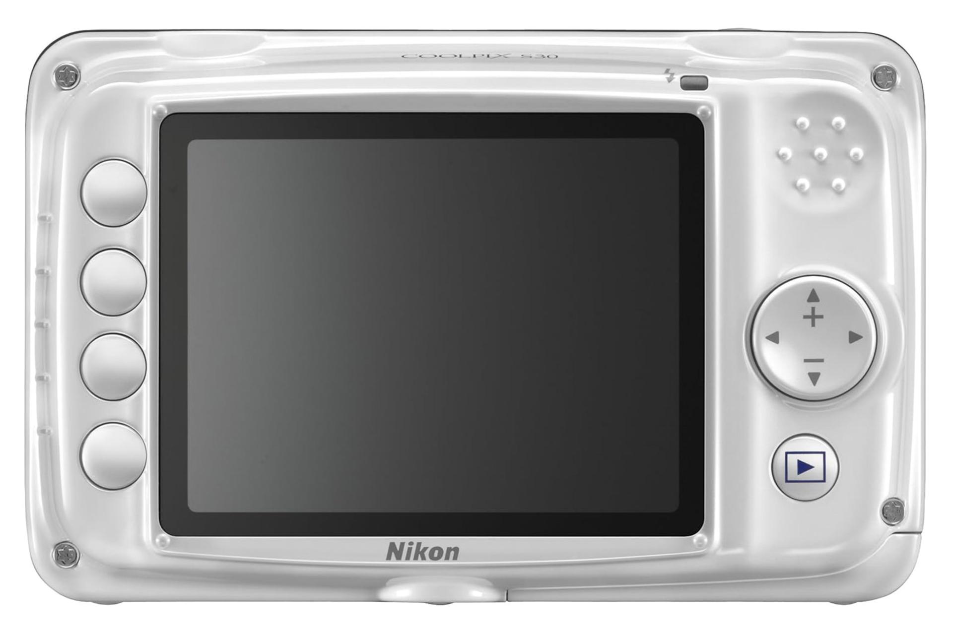 مرجع متخصصين ايران دوربين نيكون Nikon Coolpix S30 نماي پشت و نمايشگر LCD
