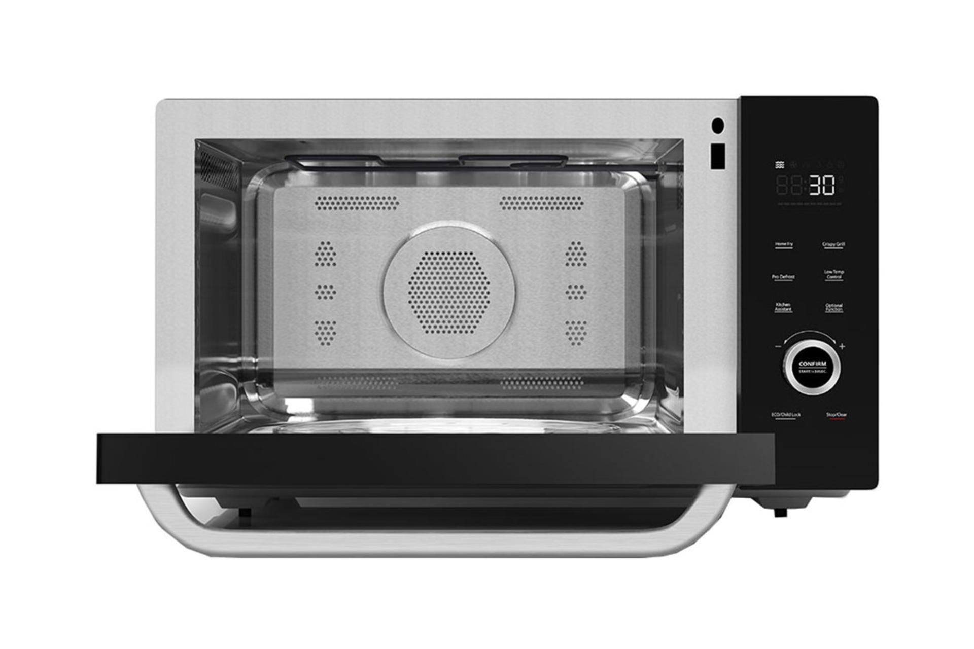 مایکروفر جی پلاس Gplus GMW-M347 نمای داخل رنگ مشکی