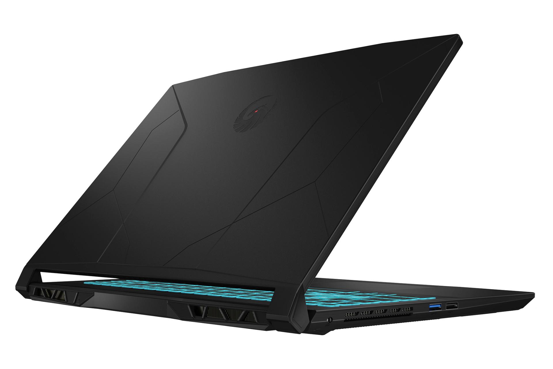 لپ تاپ ام اس آی MSI Bravo 15 C7V نمای پشت رنگ مشکی