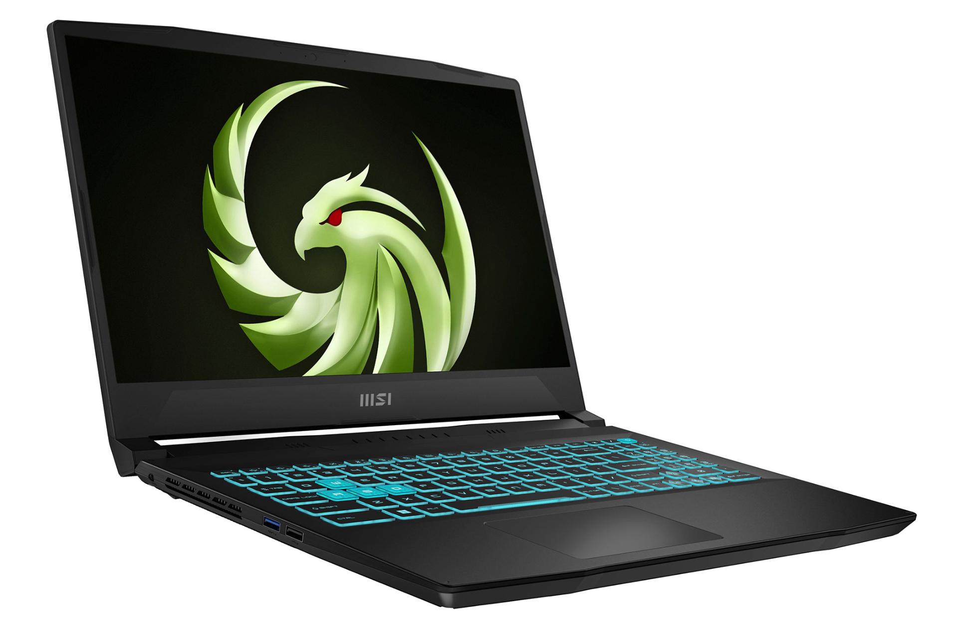 لپ تاپ ام اس آی MSI Bravo 15 C7V نمای چپ و درگاه ها