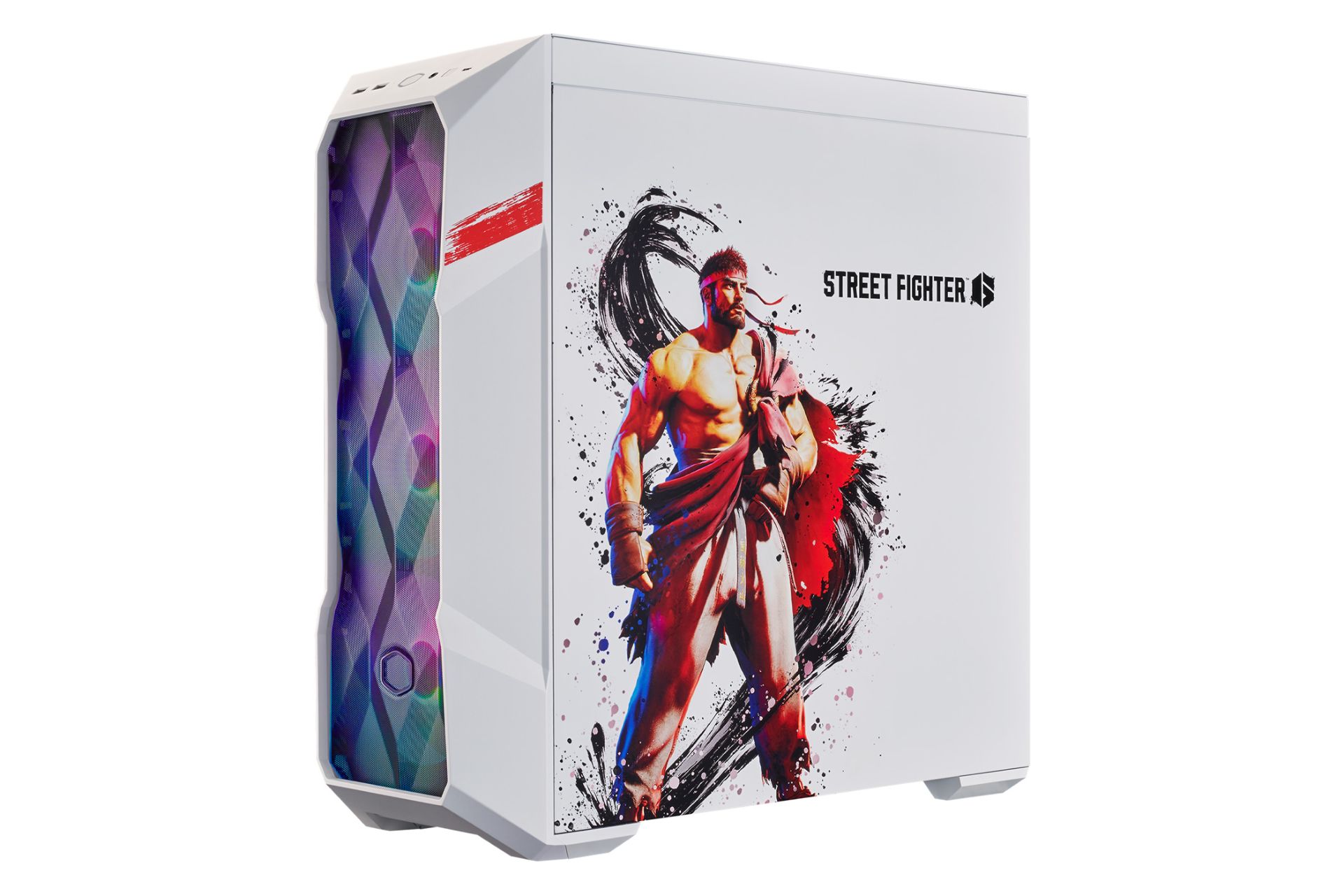 نمای سمت چپ کیس کامپیوتر کولر مستر MASTERBOX TD500 MESH V2 RYU