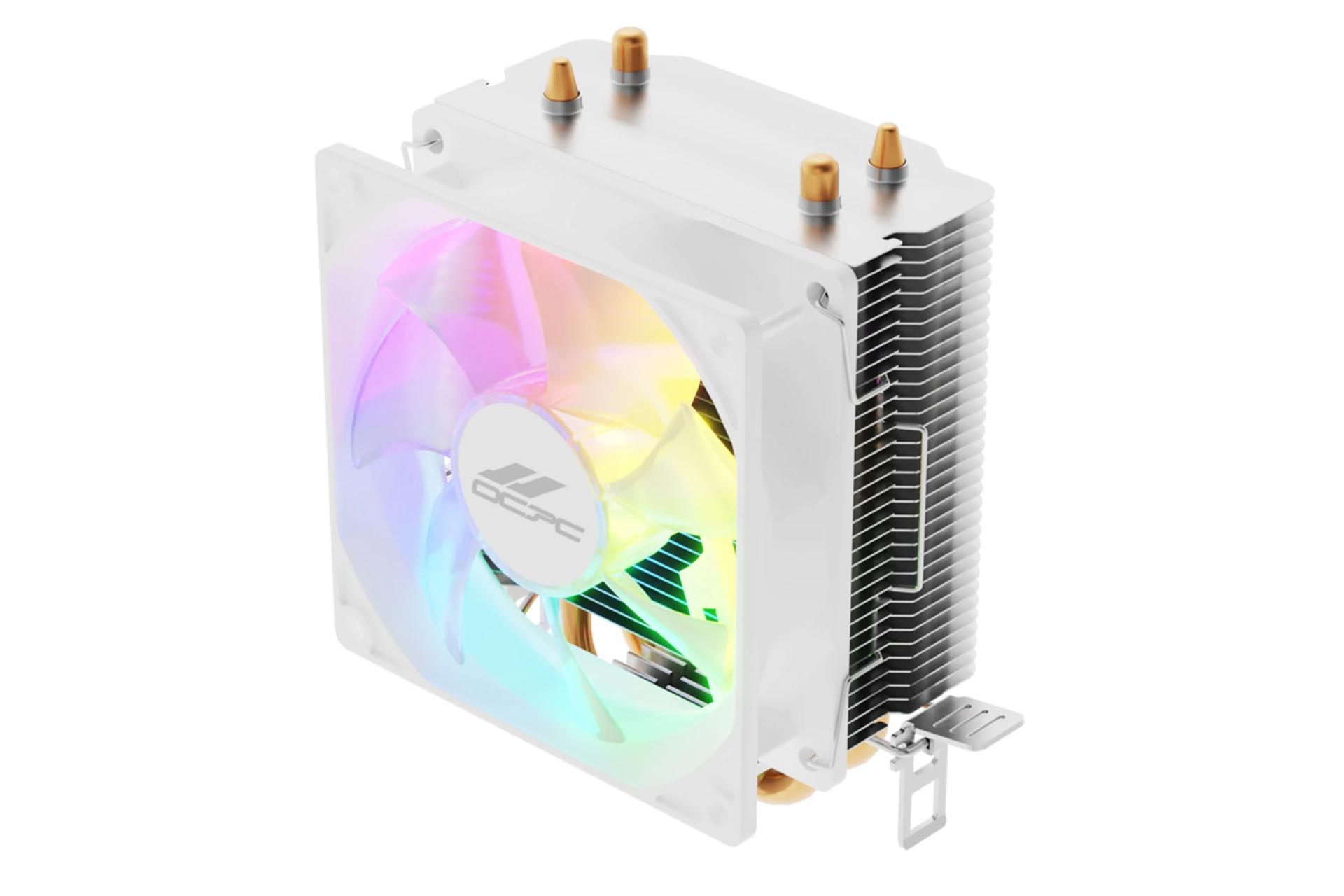 خنک کننده پردازنده او سی پی سی ICE-90 RGB رنگ سفید