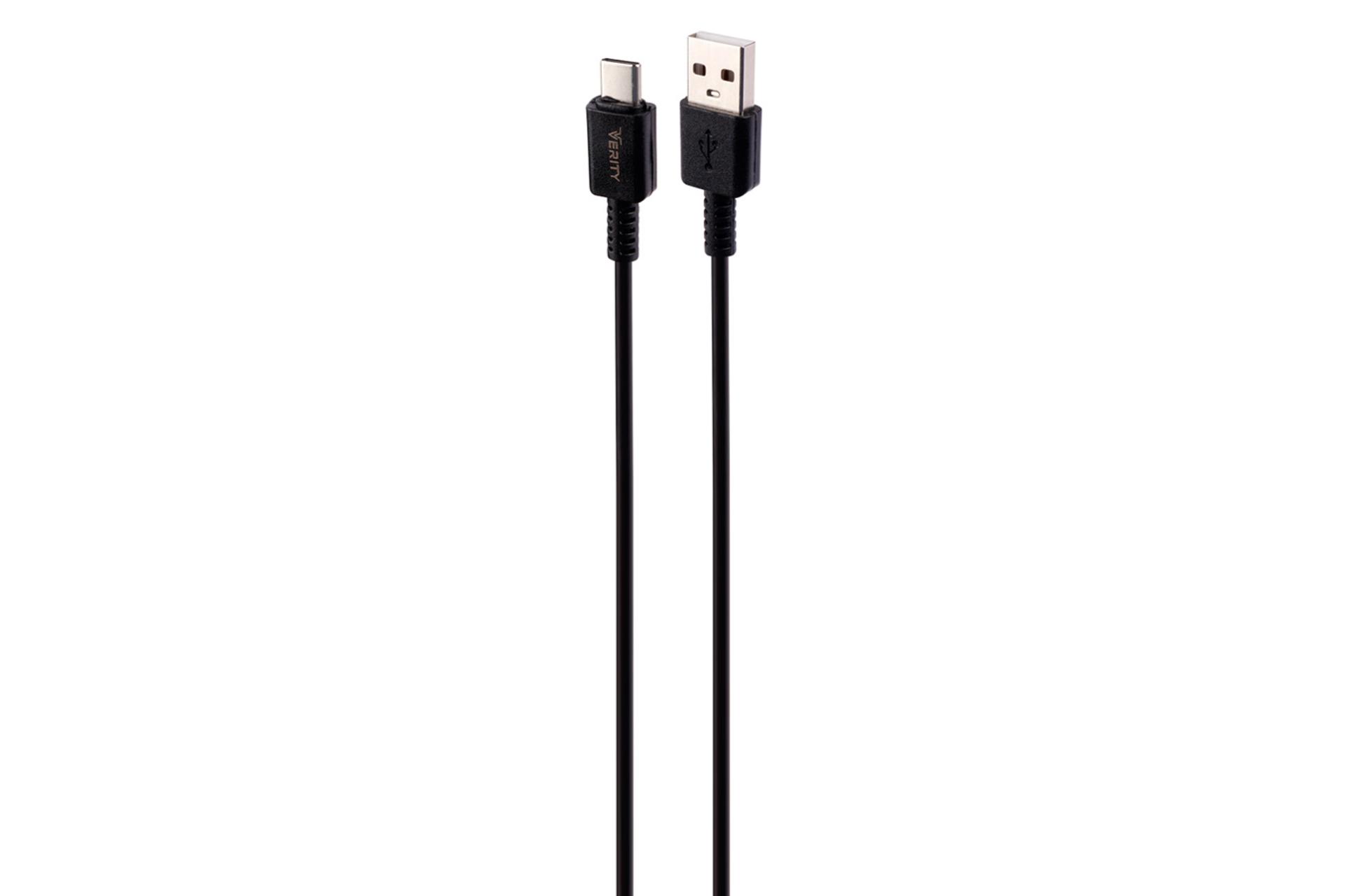 کابل شارژ USB وریتی Type-A به Type-C مدل CB 3151 T-B با طول 1 متر مشکی