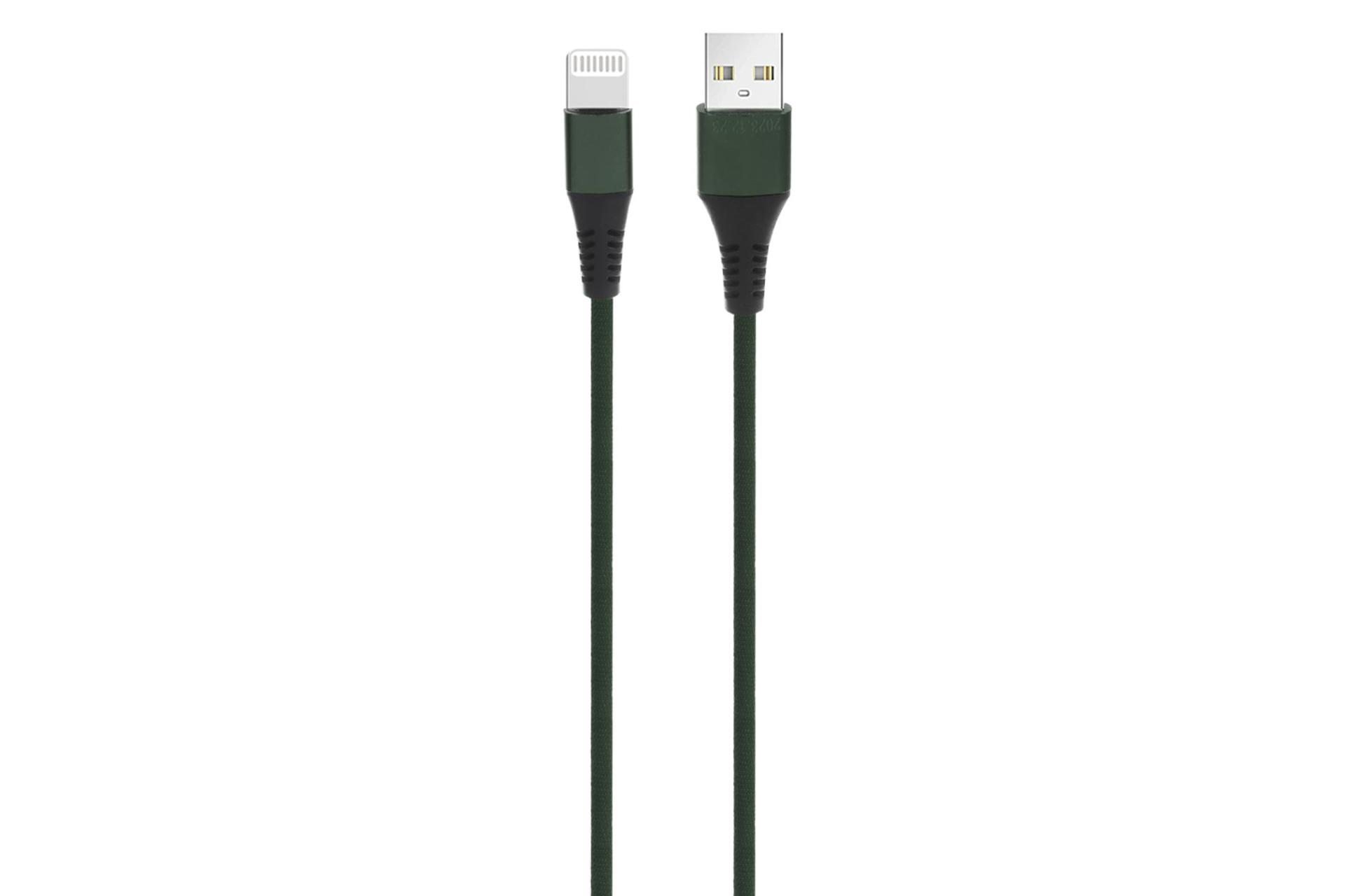 کابل شارژ USB تی وان Type-A به Lightning مدل C-F10 با طول 1.2 متر