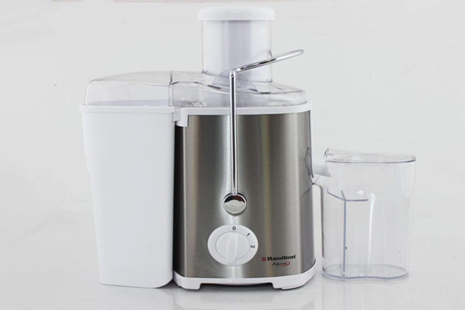 نمای جلوی آبمیوه‌گیری همیلتون JH-144 رنگ سفید