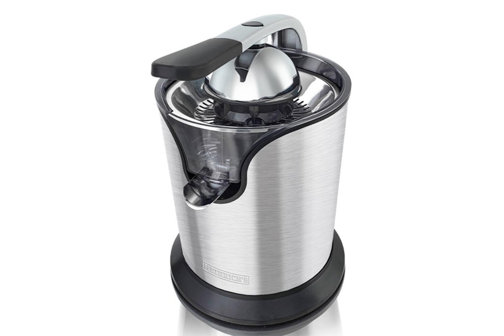 نمای نیمرخ آب‌مرکبات‌گیری هنریچ HZP 8693 بدنه استیل