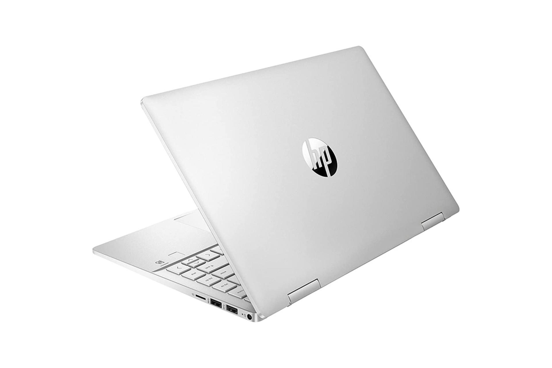 مرجع متخصصين ايران لپ تاپ اچ پي HP Pavilion X360 14 DY2050WM نماي پشت رنگ نقره اي